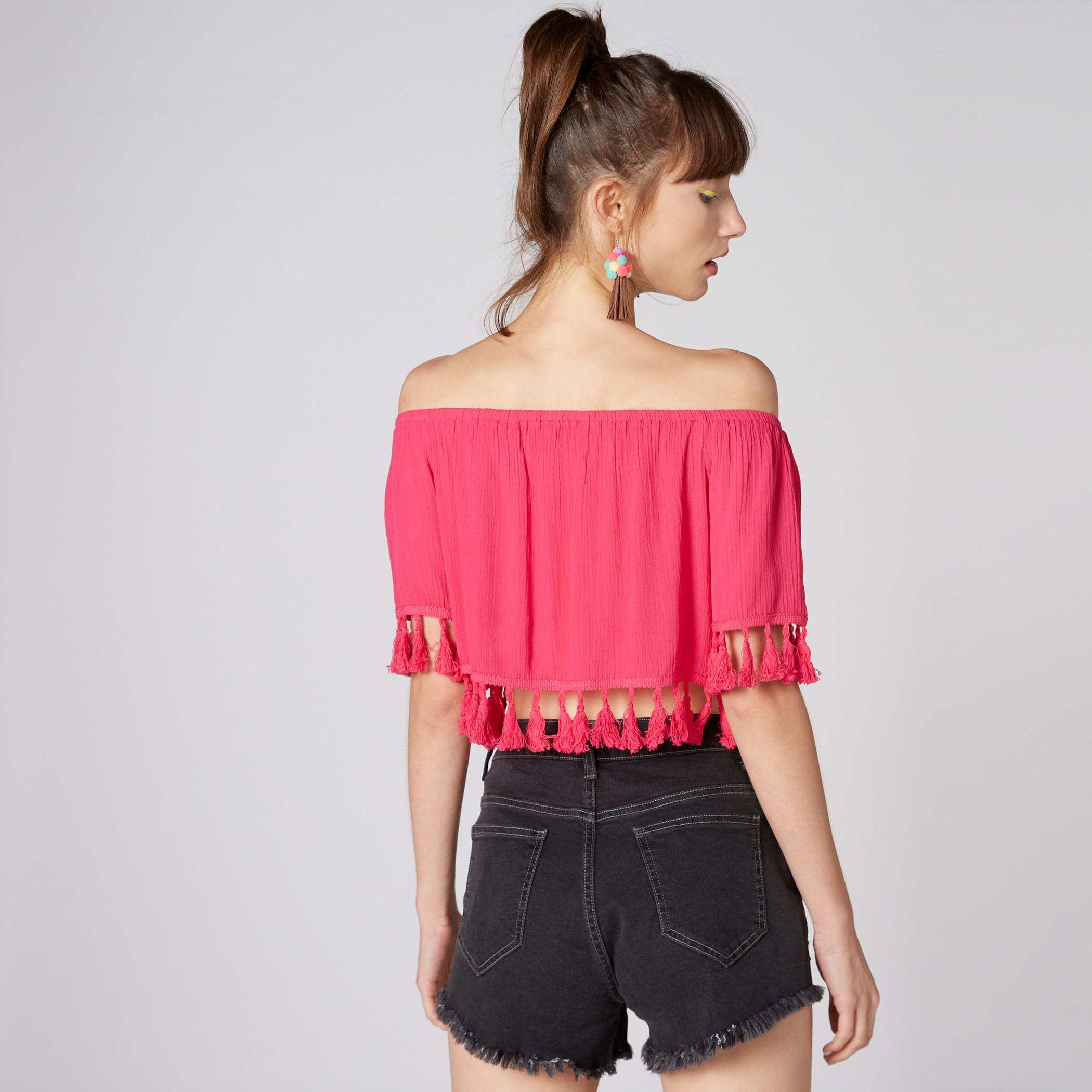 Off Shoulder Crop Top with Tassels-women-clothing-shirtsandblouses-blouses-image-2