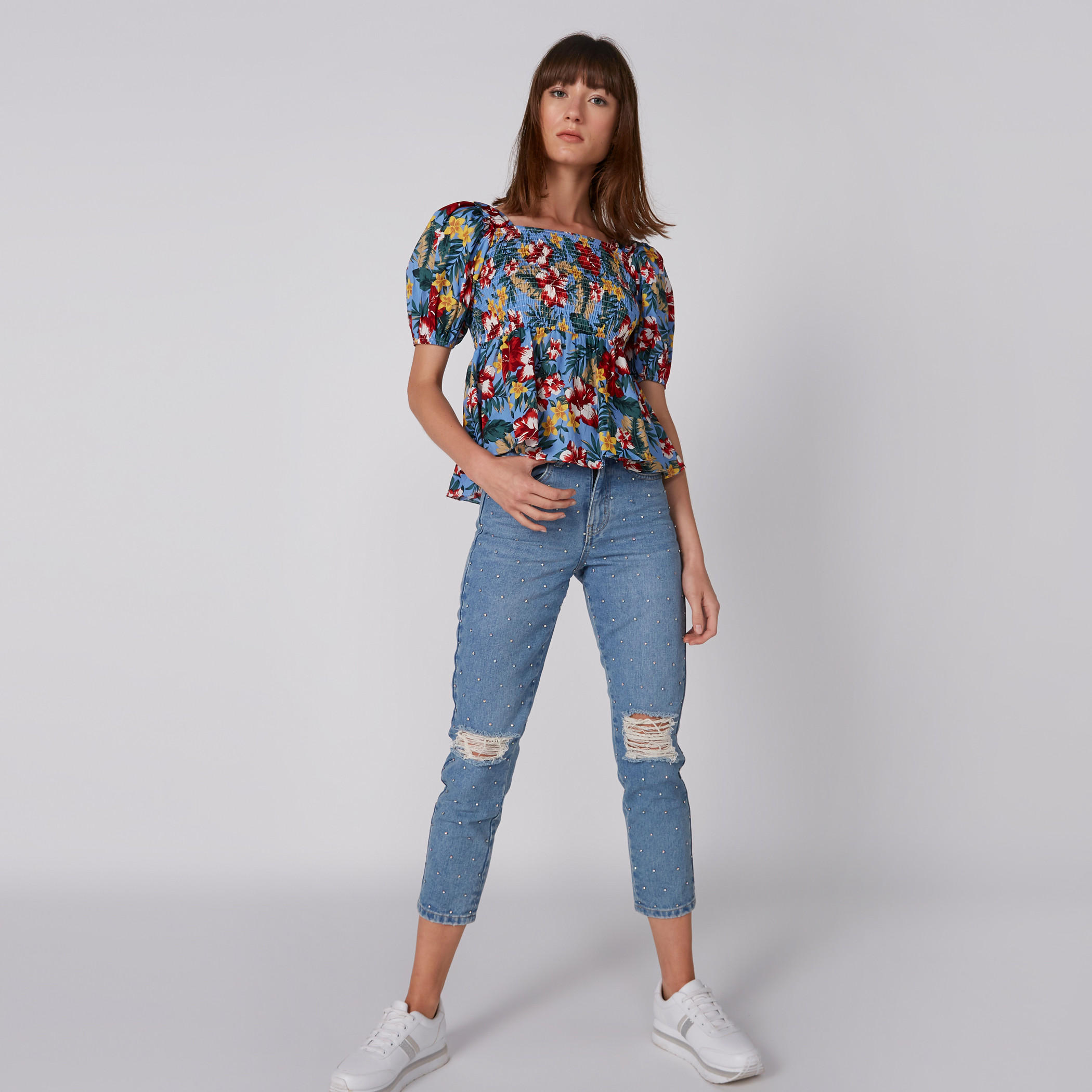 بلوزة قصيرة بدرزات وطبعات-women-clothing-shirtsandblouses-blouses-image-1