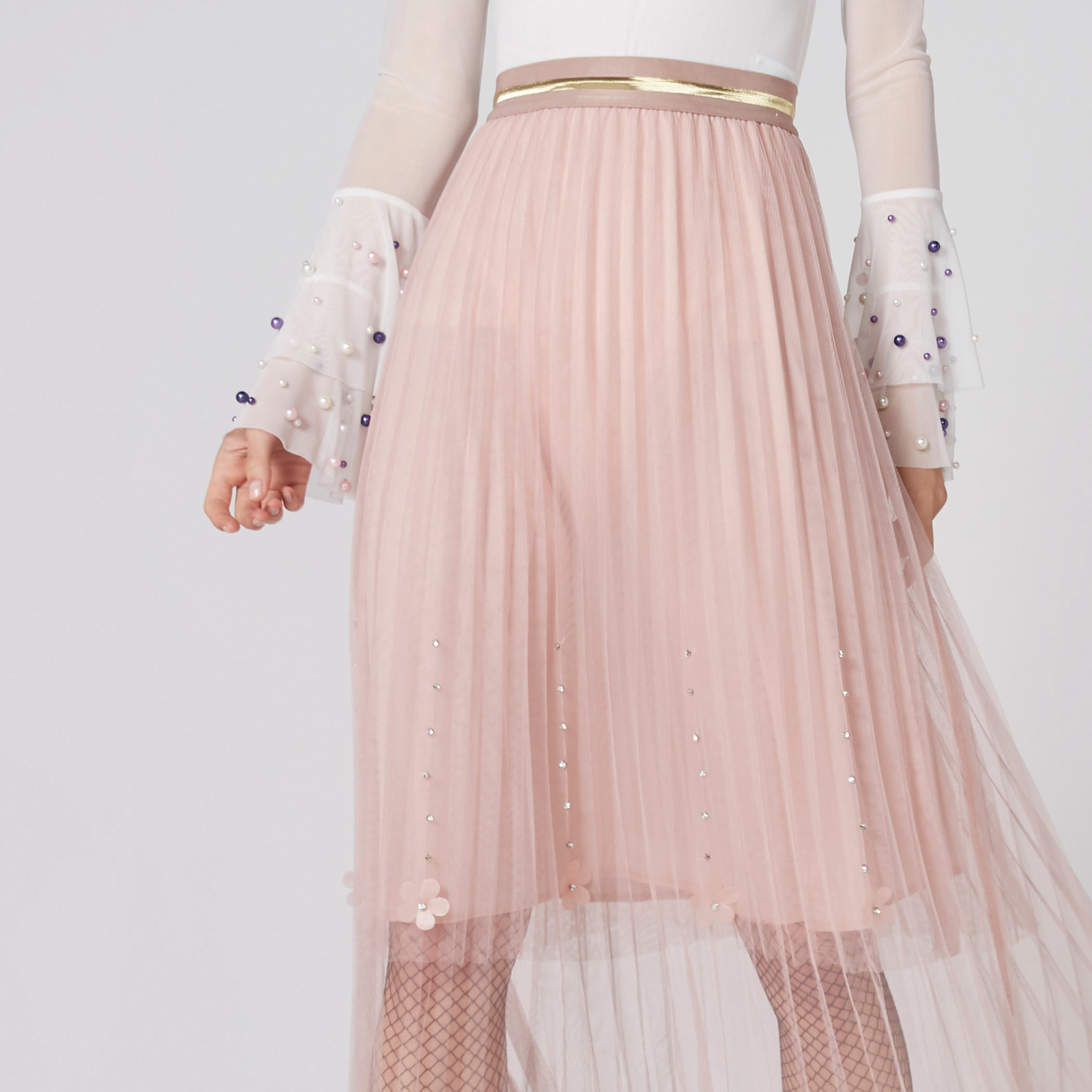 تنورة تول بخصر مطّاطي وتزيينات-women-clothing-bottoms-skirts-image-4