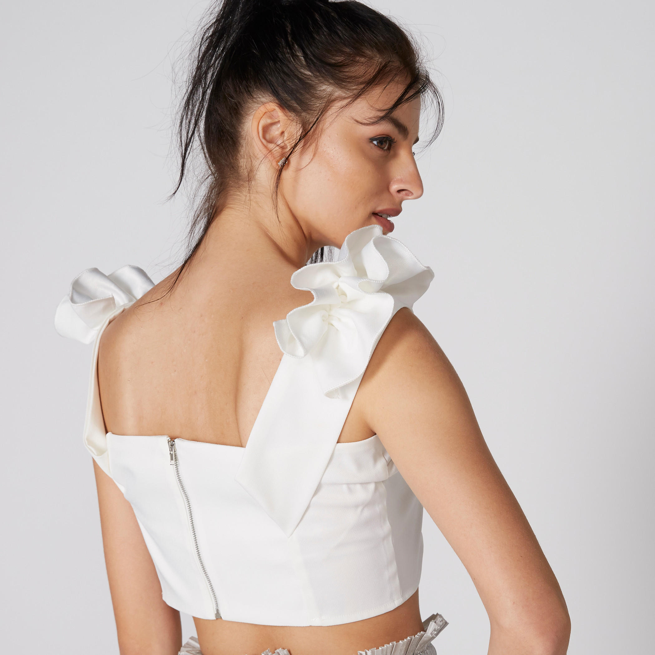 Off Shoulder Crop Top with Ruffle Detail-women-clothing-shirtsandblouses-blouses-image-2