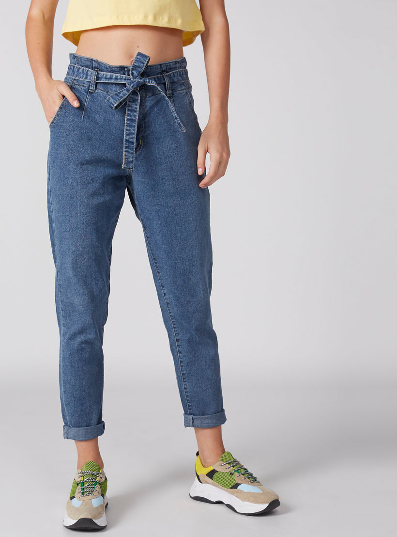 بنطال جينز طويل برباط وجيوب-women-clothing-bottoms-jeans-image-3