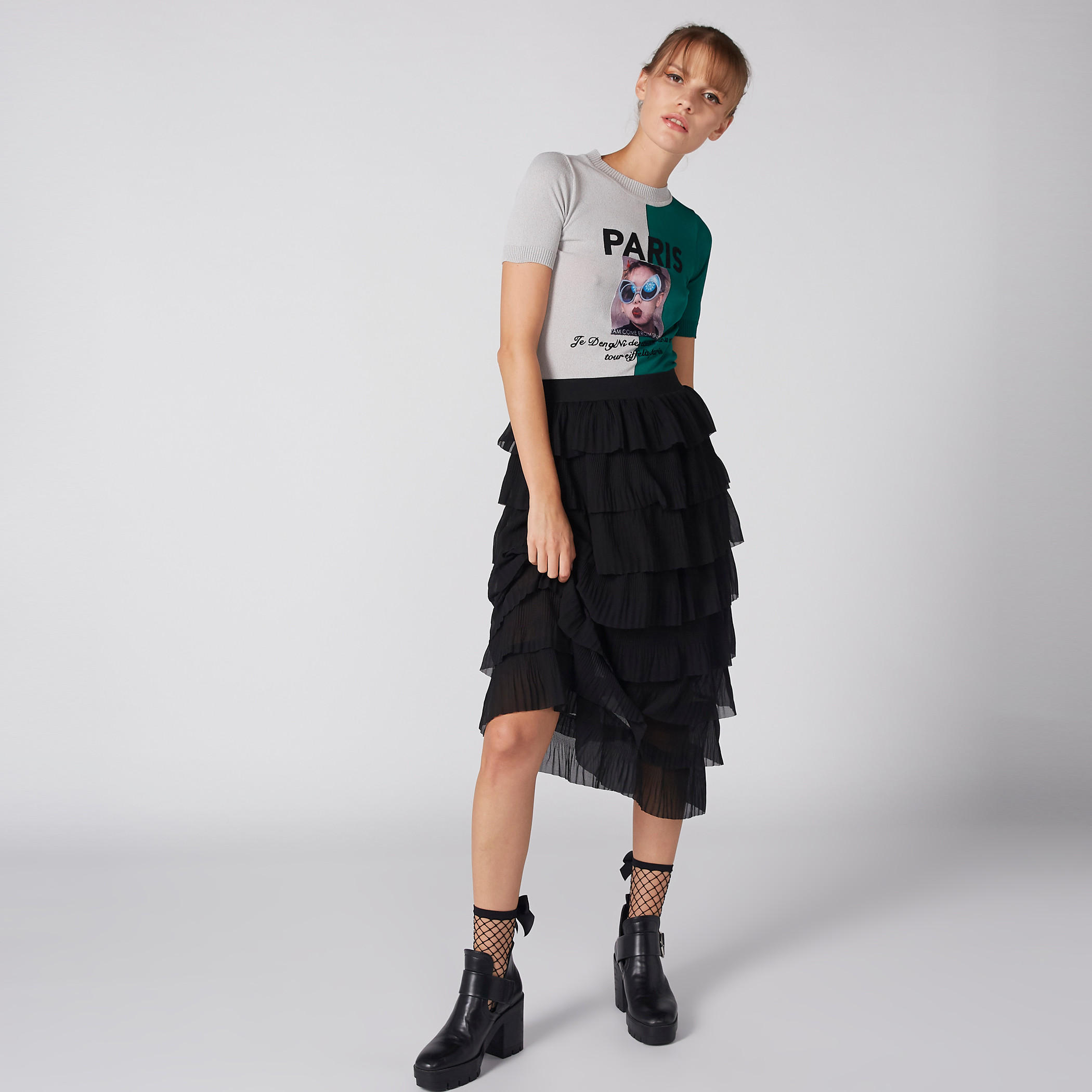 Printed Top with Round Neck and Short Sleeves-women-clothing-tshirts-image-3