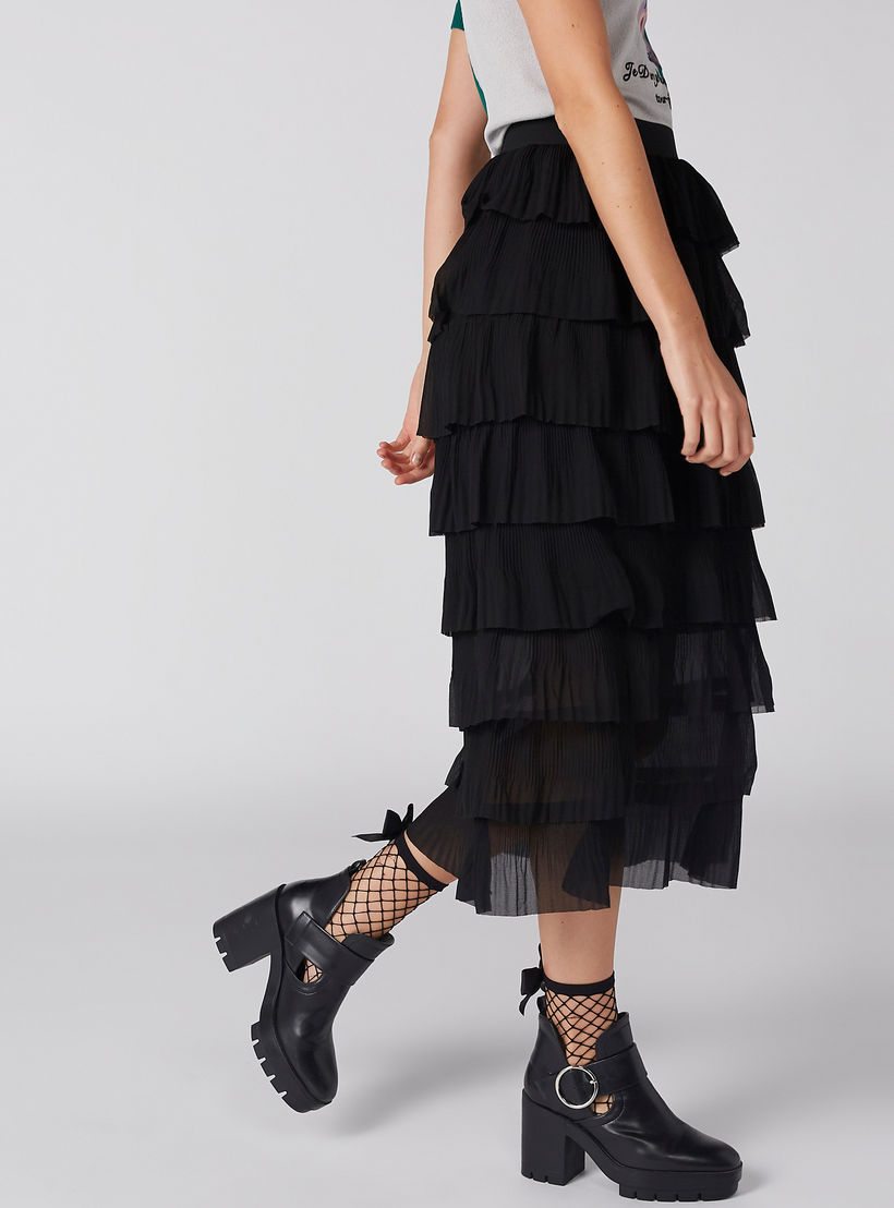 تنورة ميدي طبقات بخصر مطاطي-women-clothing-bottoms-skirts-image-3