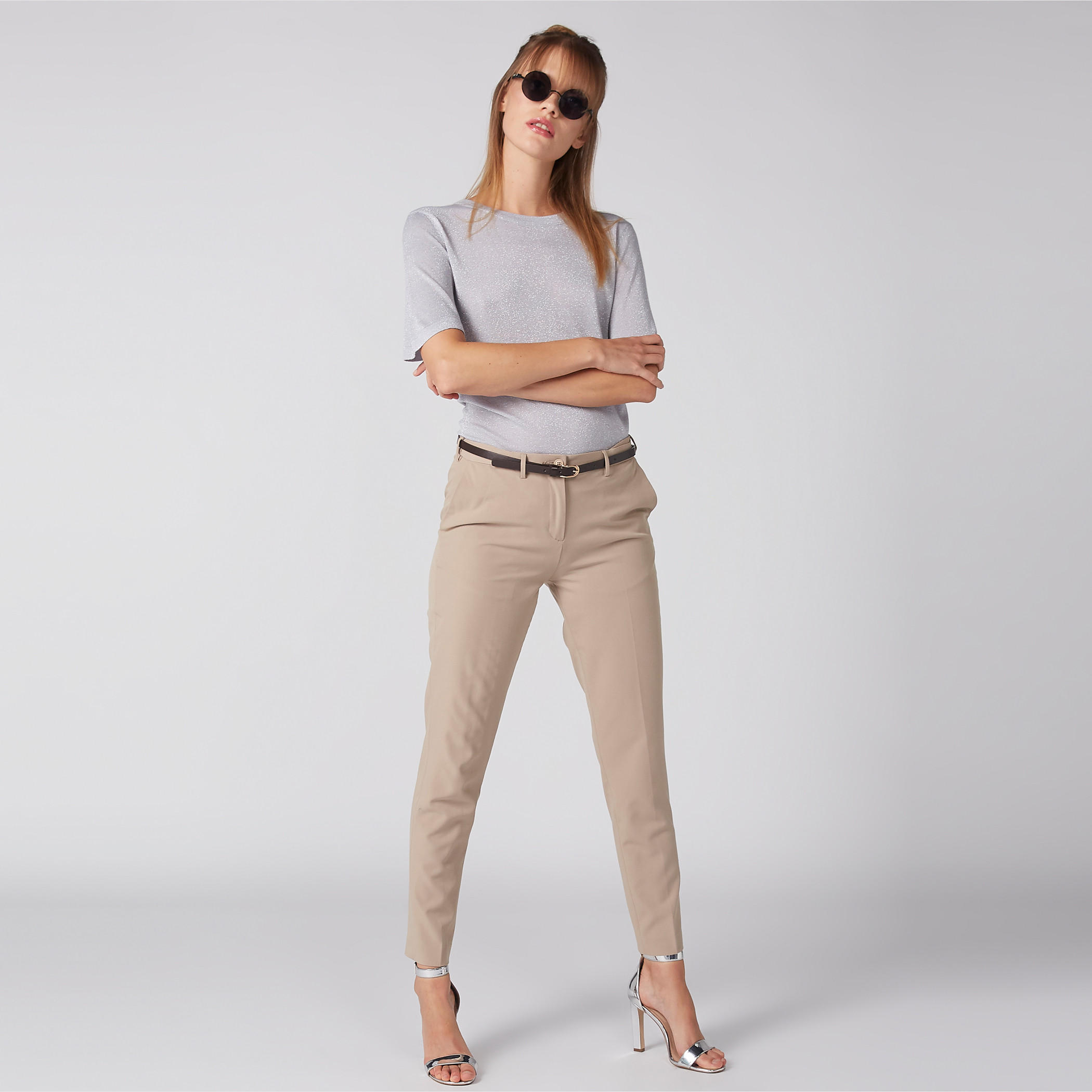 بلوزة بياقة مستديرة وأكمام قصيرة-women-clothing-shirtsandblouses-blouses-image-4