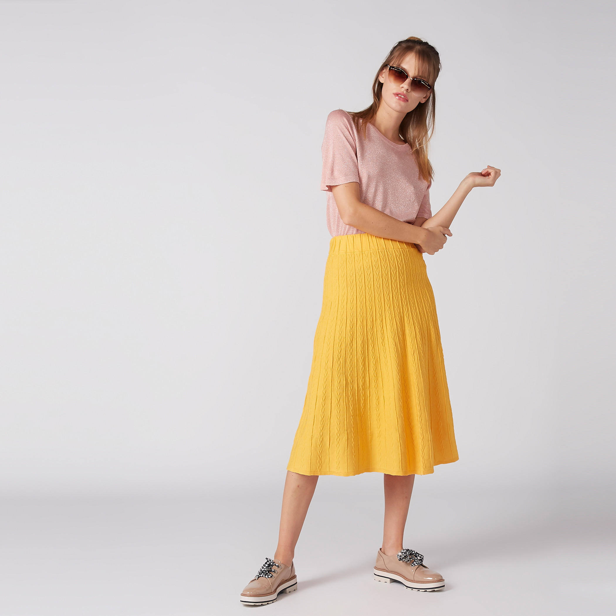 بلوزة بياقة مستديرة وأكمام قصيرة-women-clothing-shirtsandblouses-blouses-image-3