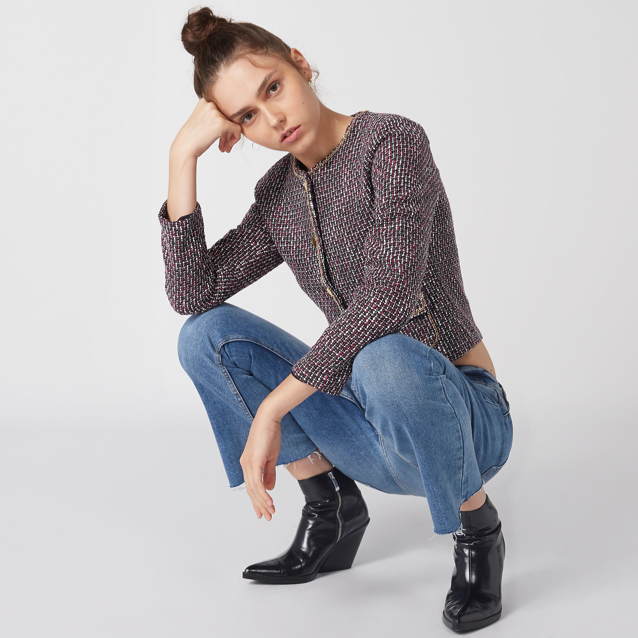 جاكيت قصير بأكمام طويلة وجيوب-women-winterwear-coatsandjackets-jackets-image-4
