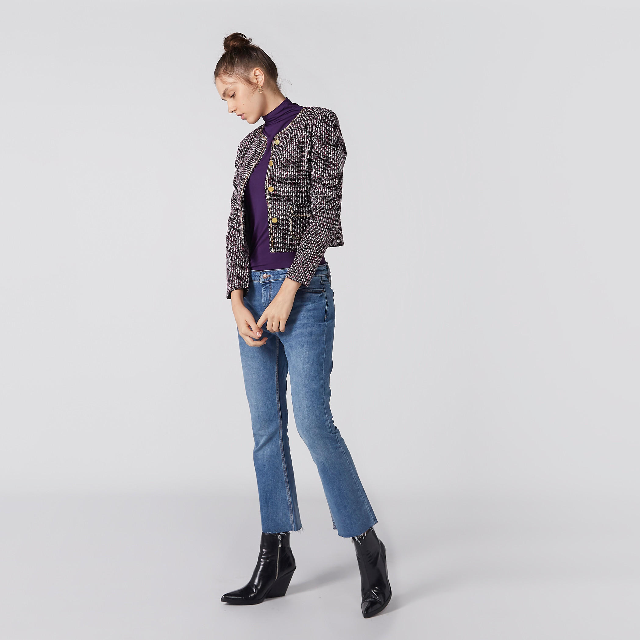 جاكيت قصير بأكمام طويلة وجيوب-women-winterwear-coatsandjackets-jackets-image-5