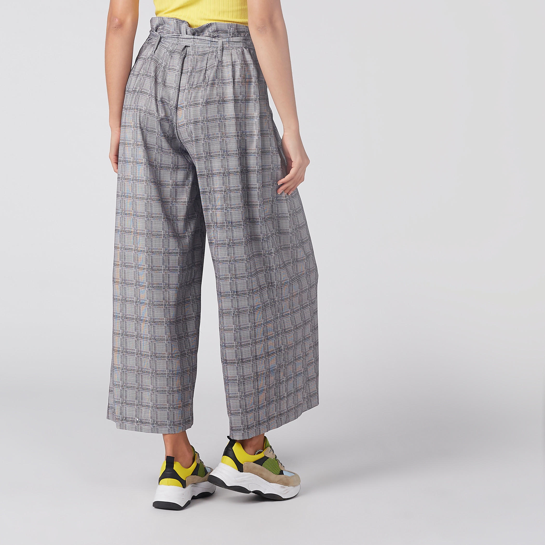 بنطال واسع الساقين كاروهات بأربطة وخصر بيبرباج-men-clothing-bottoms-trousersandchinos-trousers-image-4
