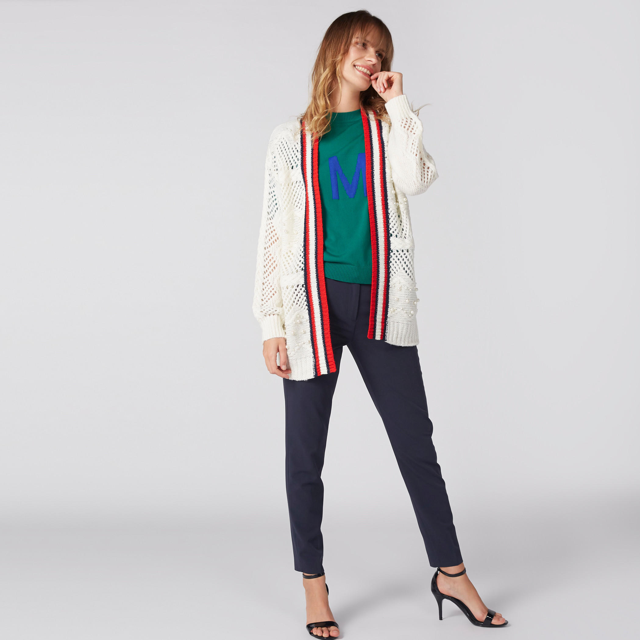 كارديجن مفتوح من المقدّمة بأكمام طويلة وتفاصيل لؤلؤ-women-winterwear-cardigansandjumpers-cardigans-image-2