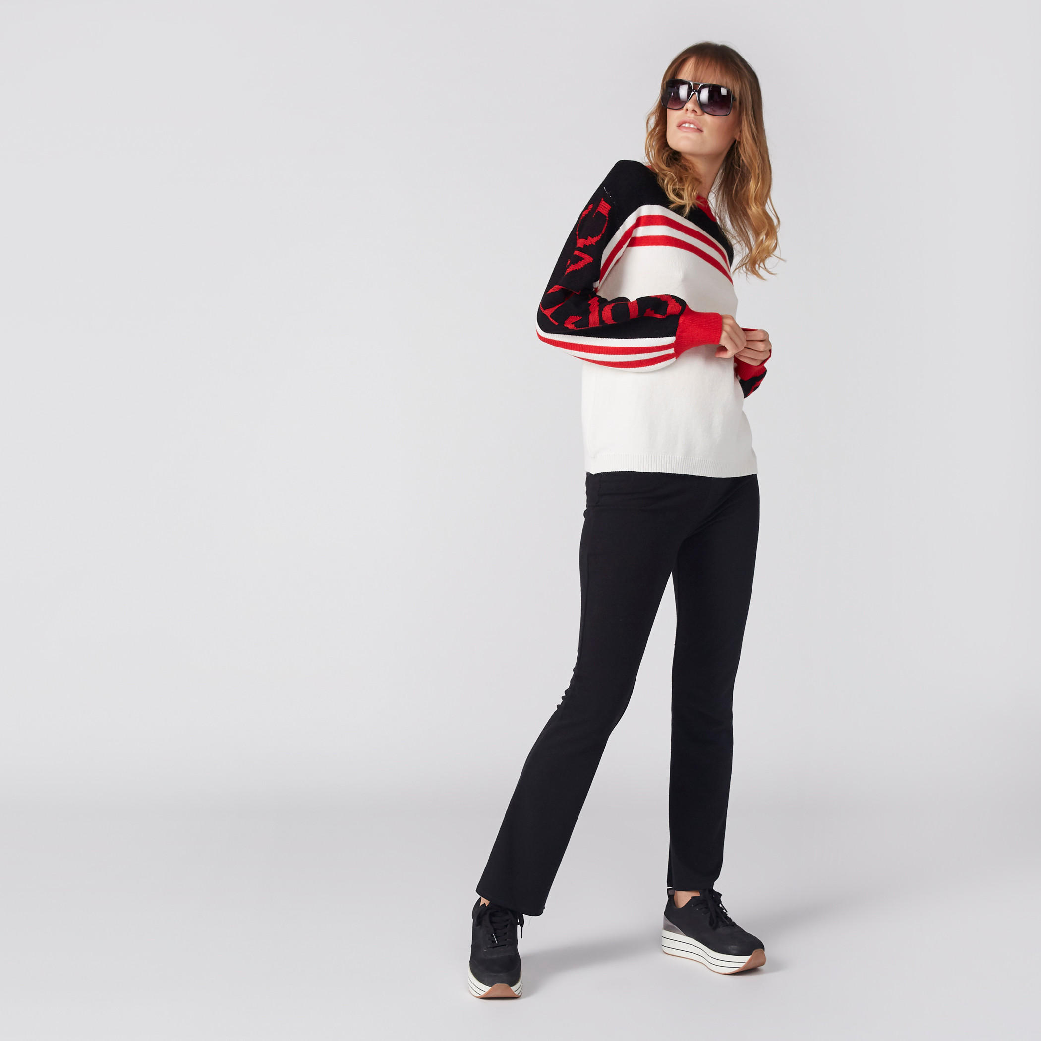 كنزة بأكمام طويلة وياقة مضلعة-women-clothing-cardigansandjumpers-jumpers-image-1