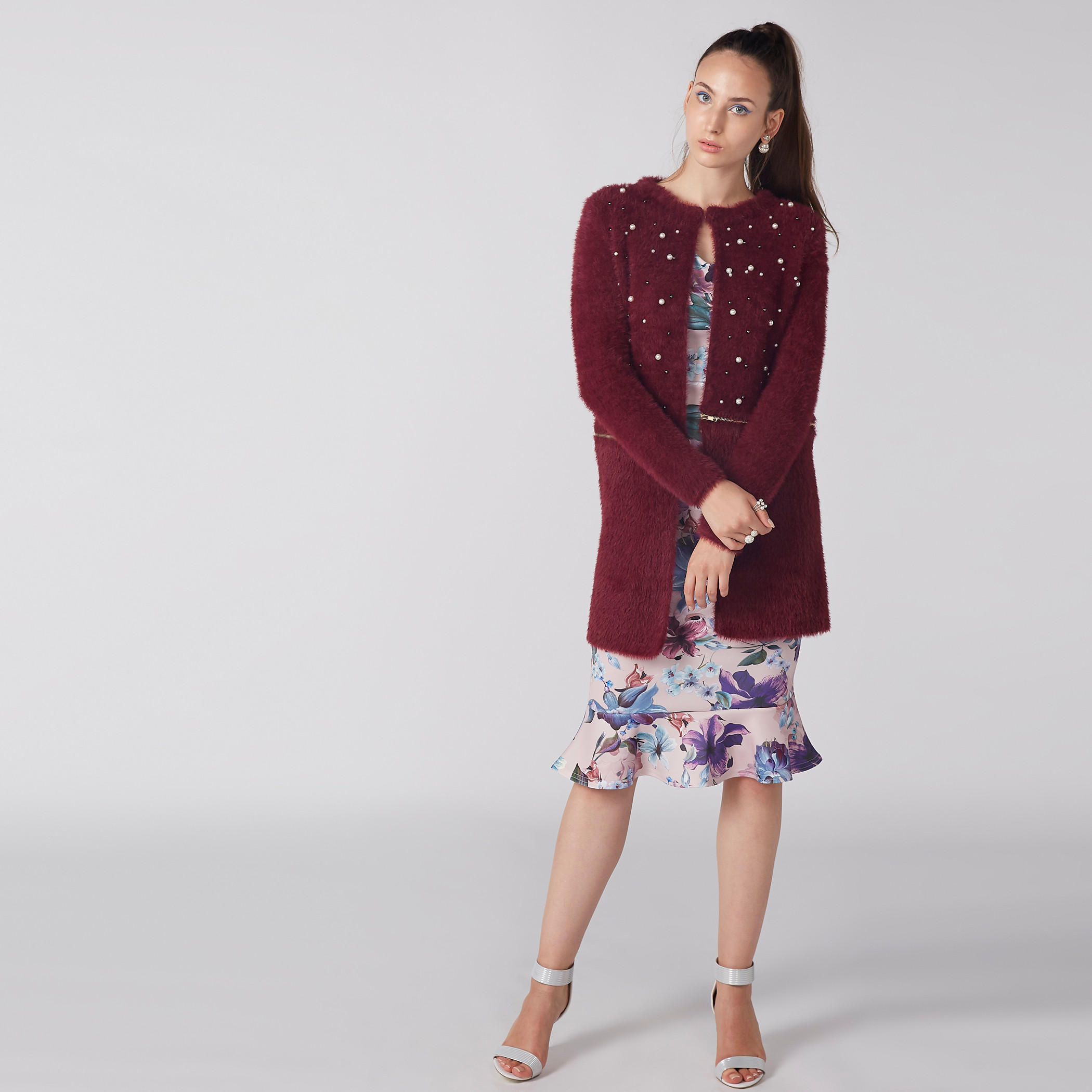كنزة بارزة الملمس مزيّنة بأكمام طويلة-women-clothing-cardigansandjumpers-jumpers-image-1