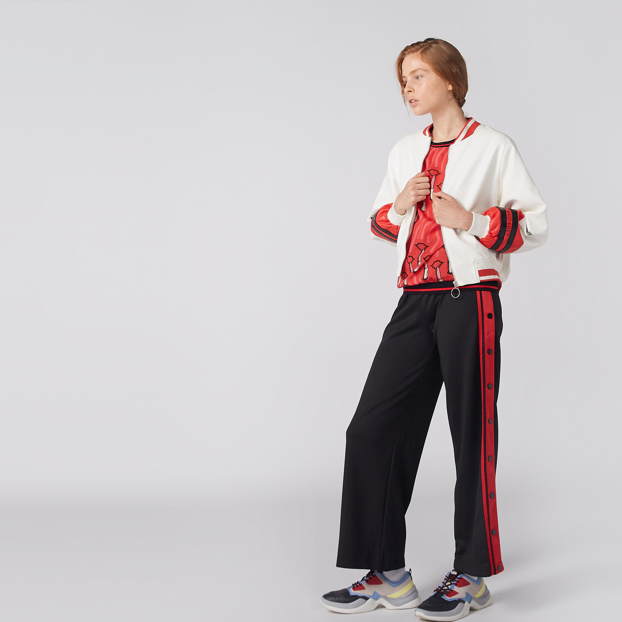 Printed Top with Crew Neck and Short Sleeves-women-clothing-tshirts-image-3