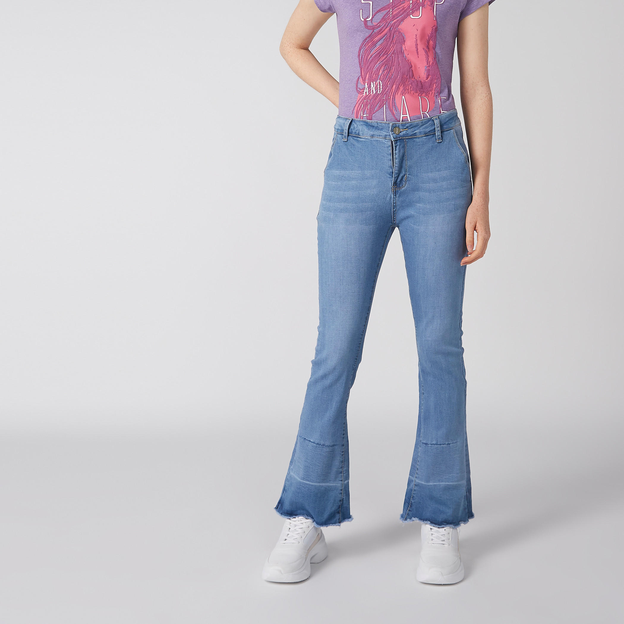 سروال بيل بوتوم بزر إغلاق وجيوب-women-clothing-bottoms-jeans-image-1