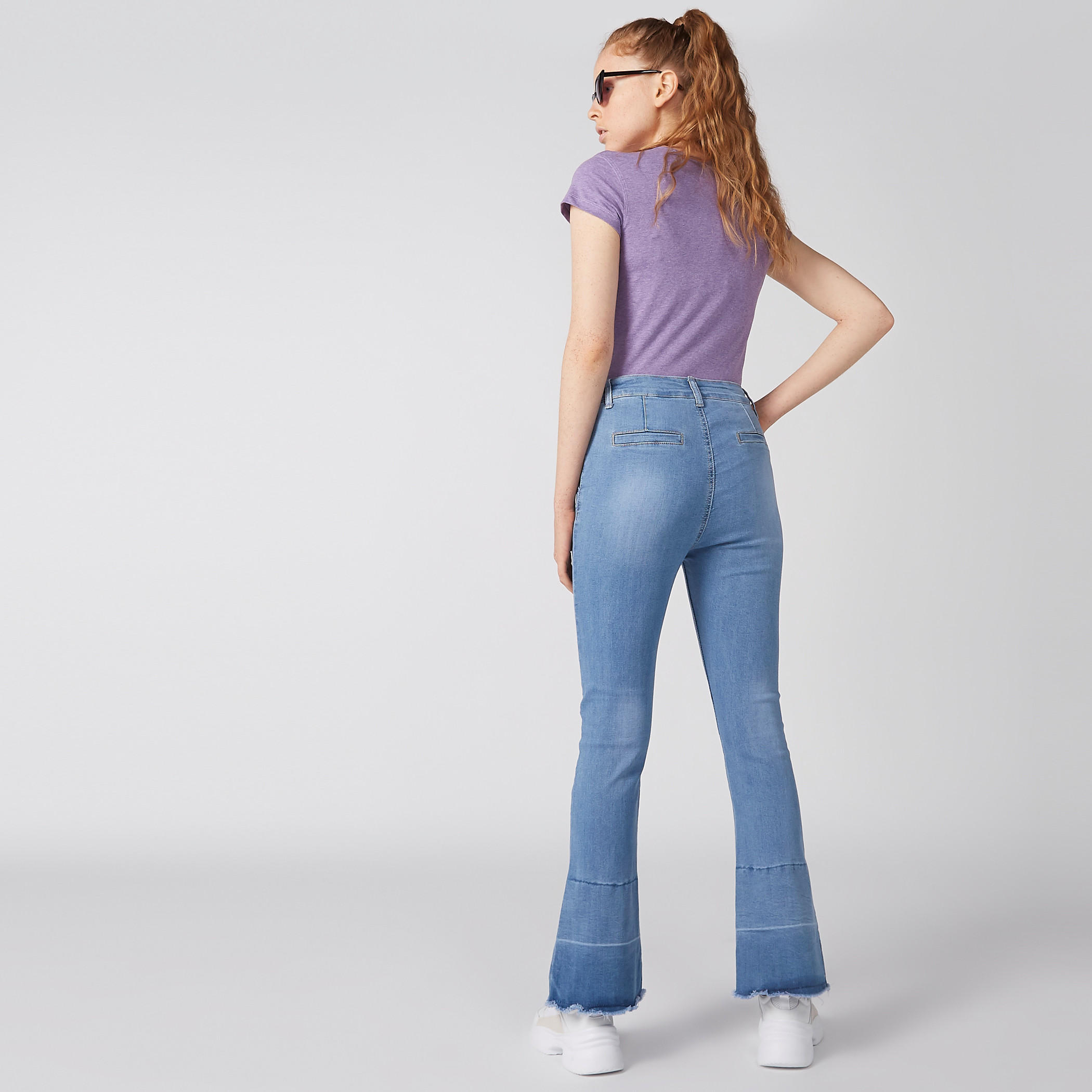 سروال بيل بوتوم بزر إغلاق وجيوب-women-clothing-bottoms-jeans-image-4