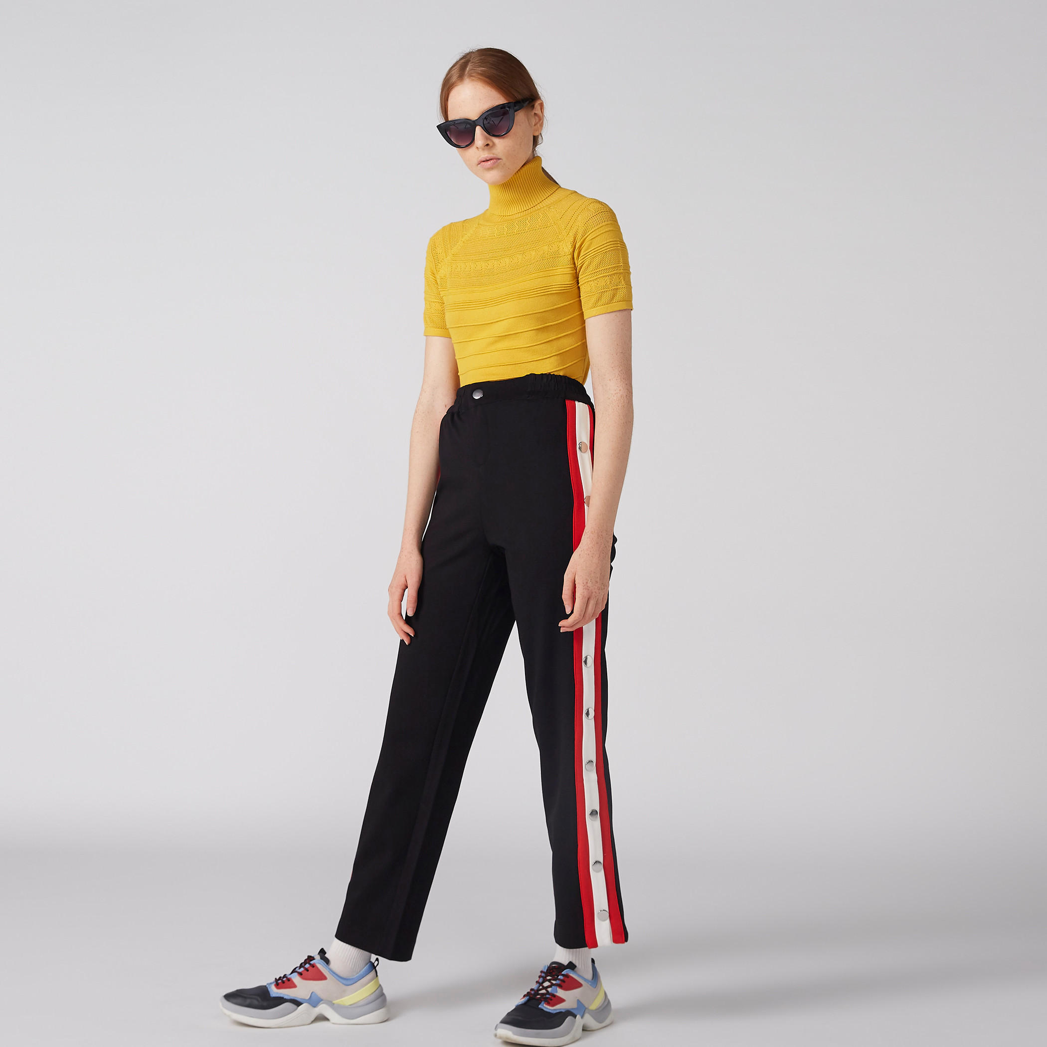 بنطال رياضي مزيّن بخصر مطّاطي-women-clothing-bottoms-trousers-image-1