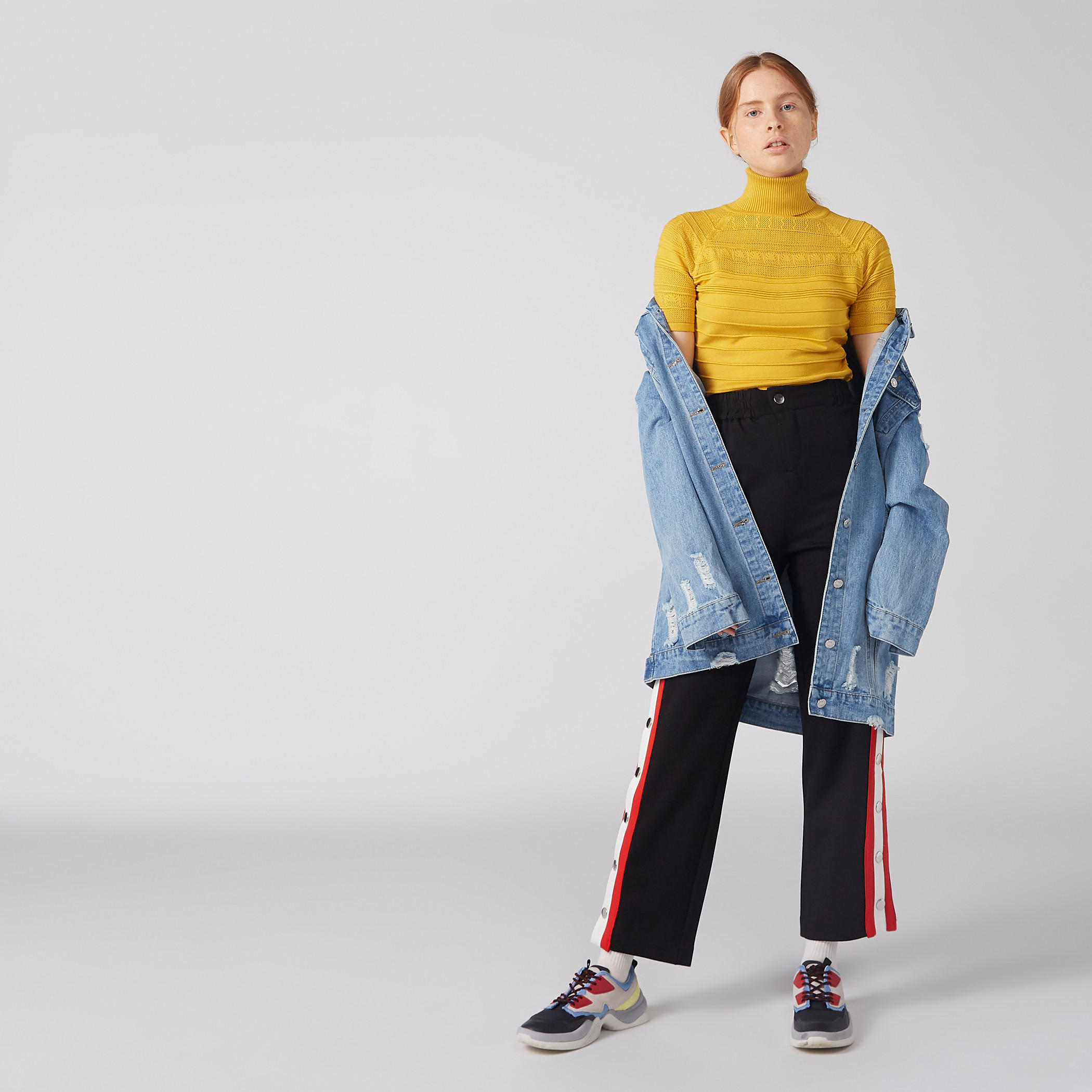 بنطال رياضي مزيّن بخصر مطّاطي-women-clothing-bottoms-trousers-image-4
