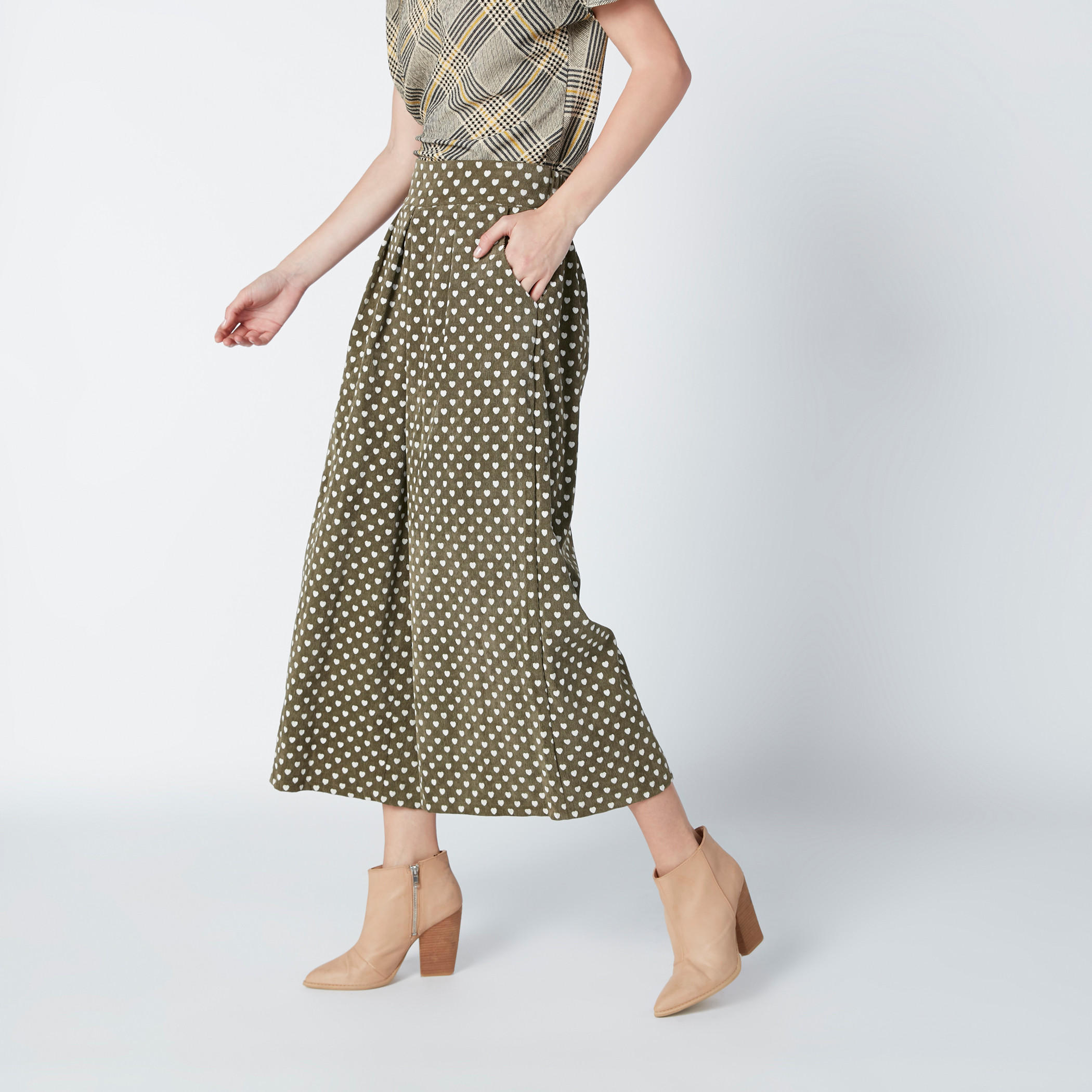 Printed Flexi Waist Culottes in Wide Fit with Pocket Detail-women-clothing-bottoms-trousers-image-3