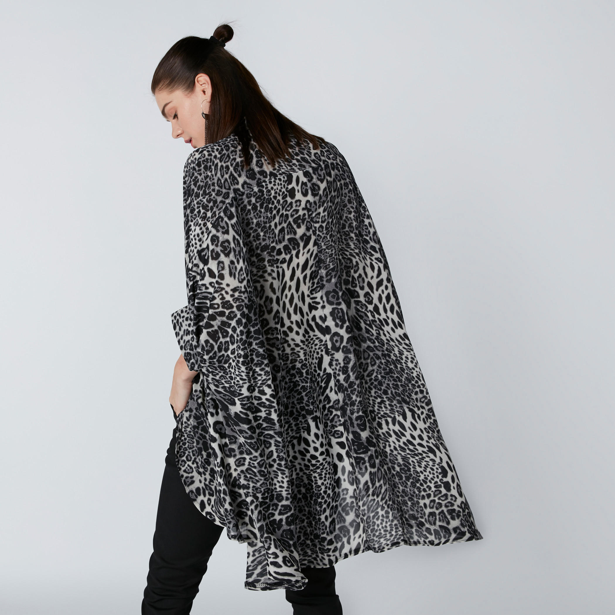 قميص مقاس كبير بطبعات حيوانات وأكمام 3/4-women-clothing-shirtsandblouses-shirts-image-2