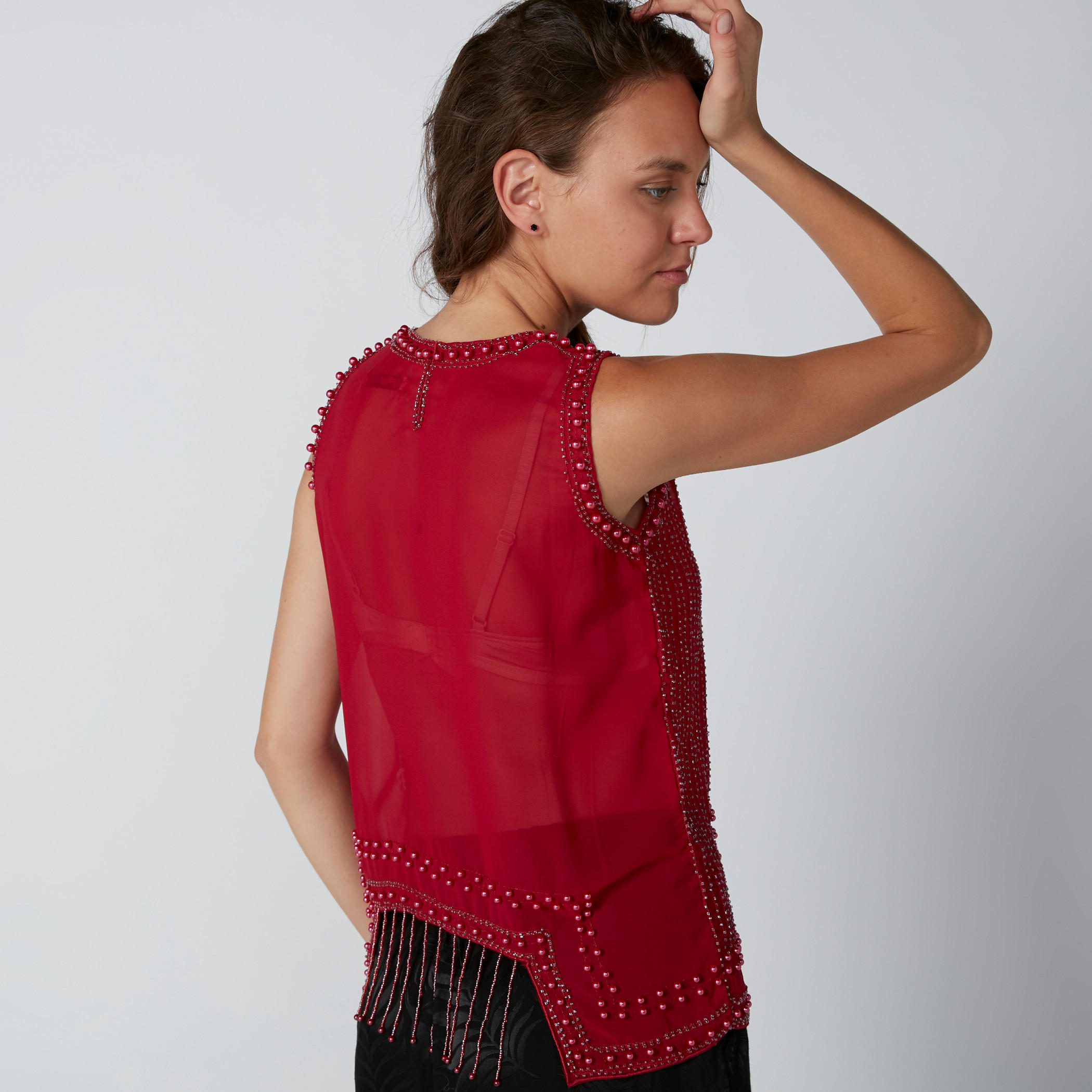 Embellished Sleeveless Top with Round Neck-women-clothing-shirtsandblouses-blouses-image-7