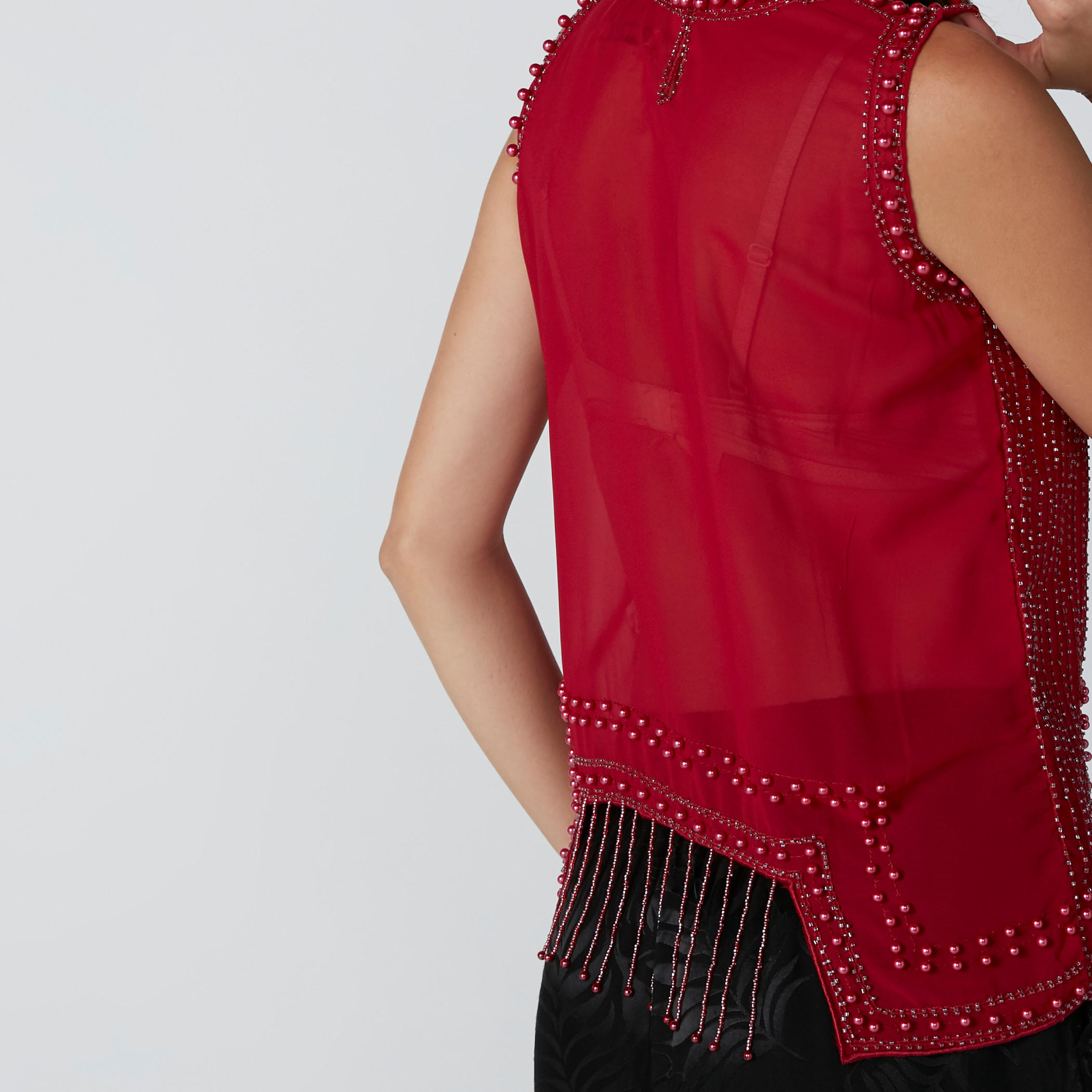 Embellished Sleeveless Top with Round Neck-women-clothing-shirtsandblouses-blouses-image-9