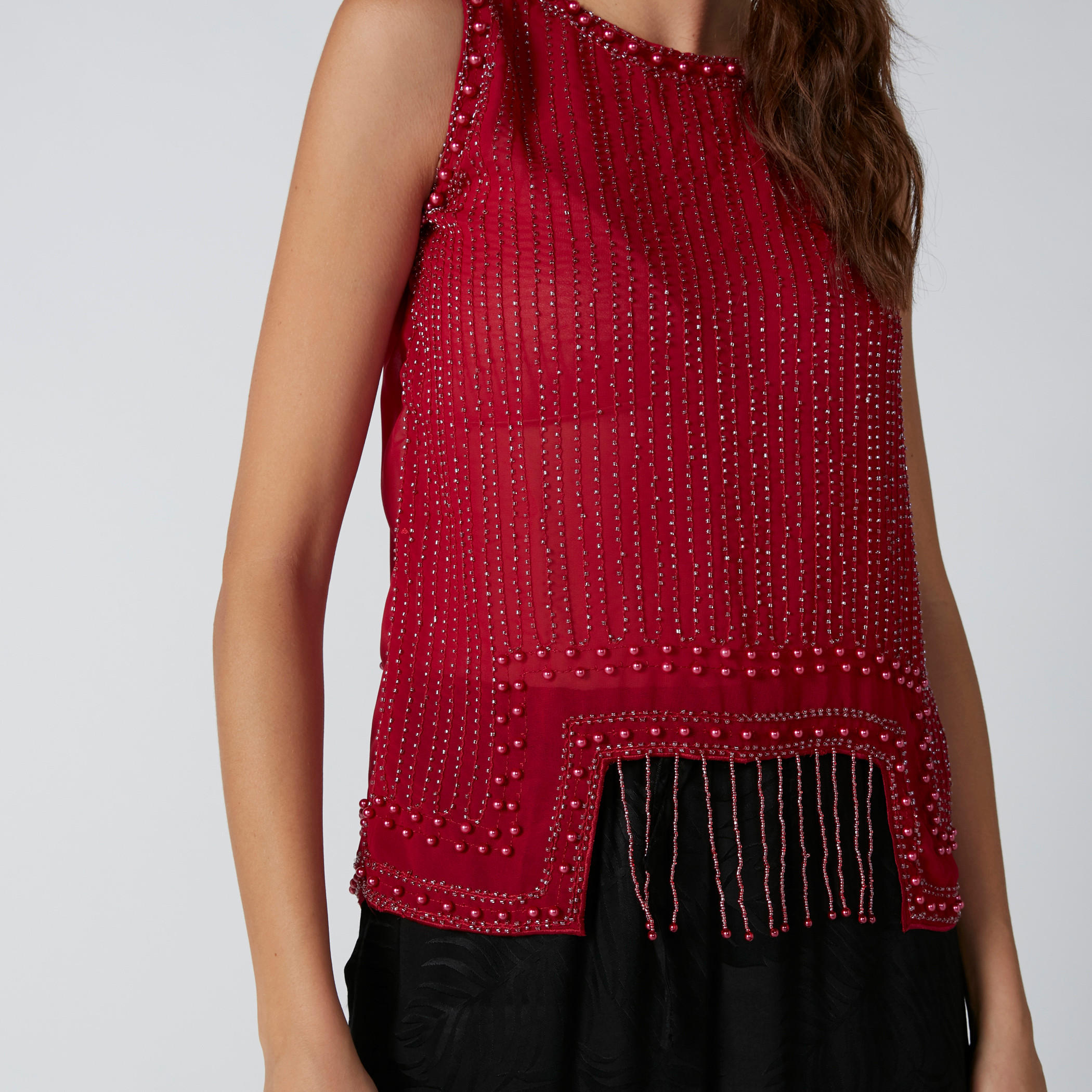 Embellished Sleeveless Top with Round Neck-women-clothing-shirtsandblouses-blouses-image-10