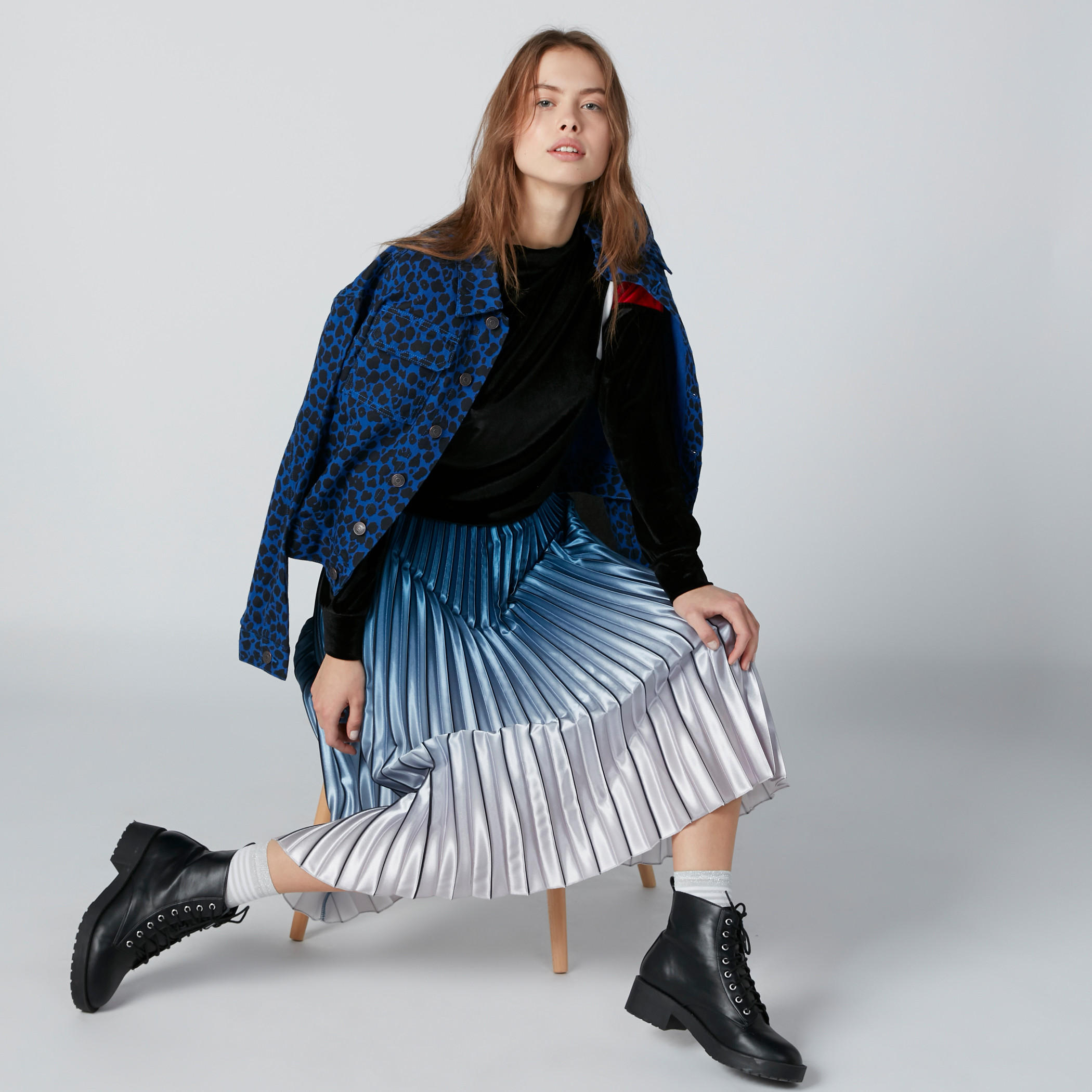 تنورة إىه لاين متوسطة الطول-women-clothing-bottoms-skirts-image-3