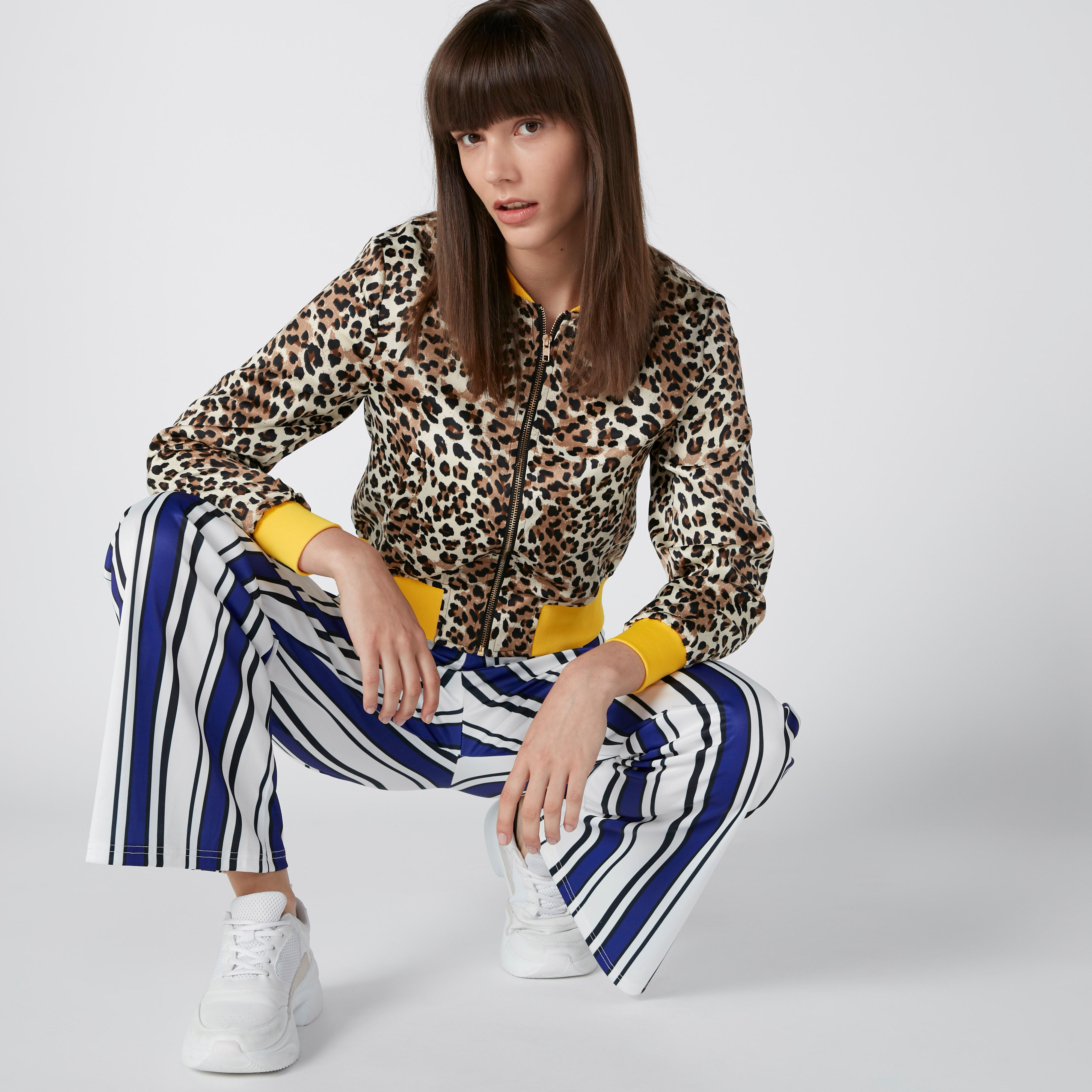Printed Bomber Jacket with Long Sleeves and Zip Closure-women-winterwear-coatsandjackets-jackets-image-3
