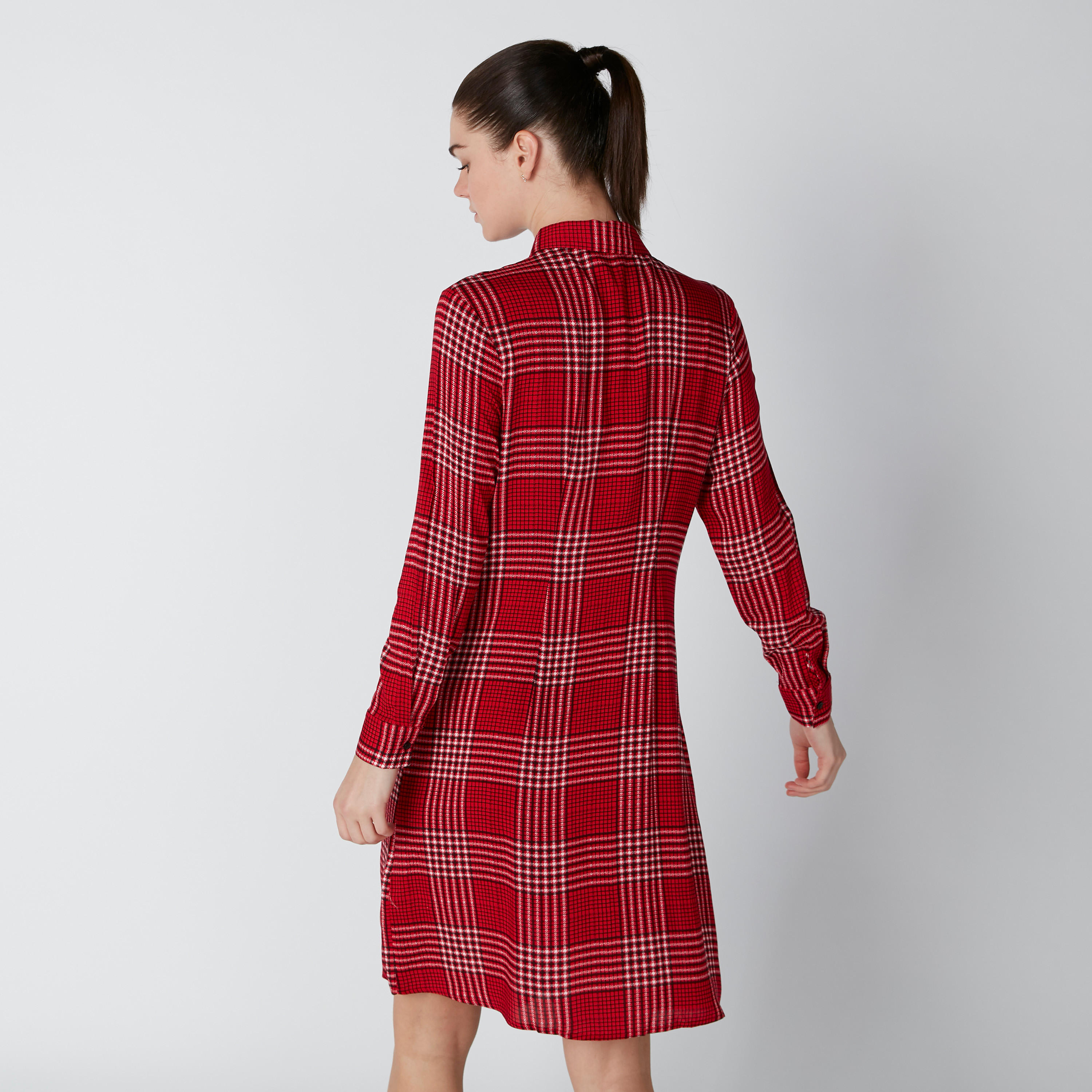 فستان قميص كاروهات برباط-women-clothing-dresses-image-2
