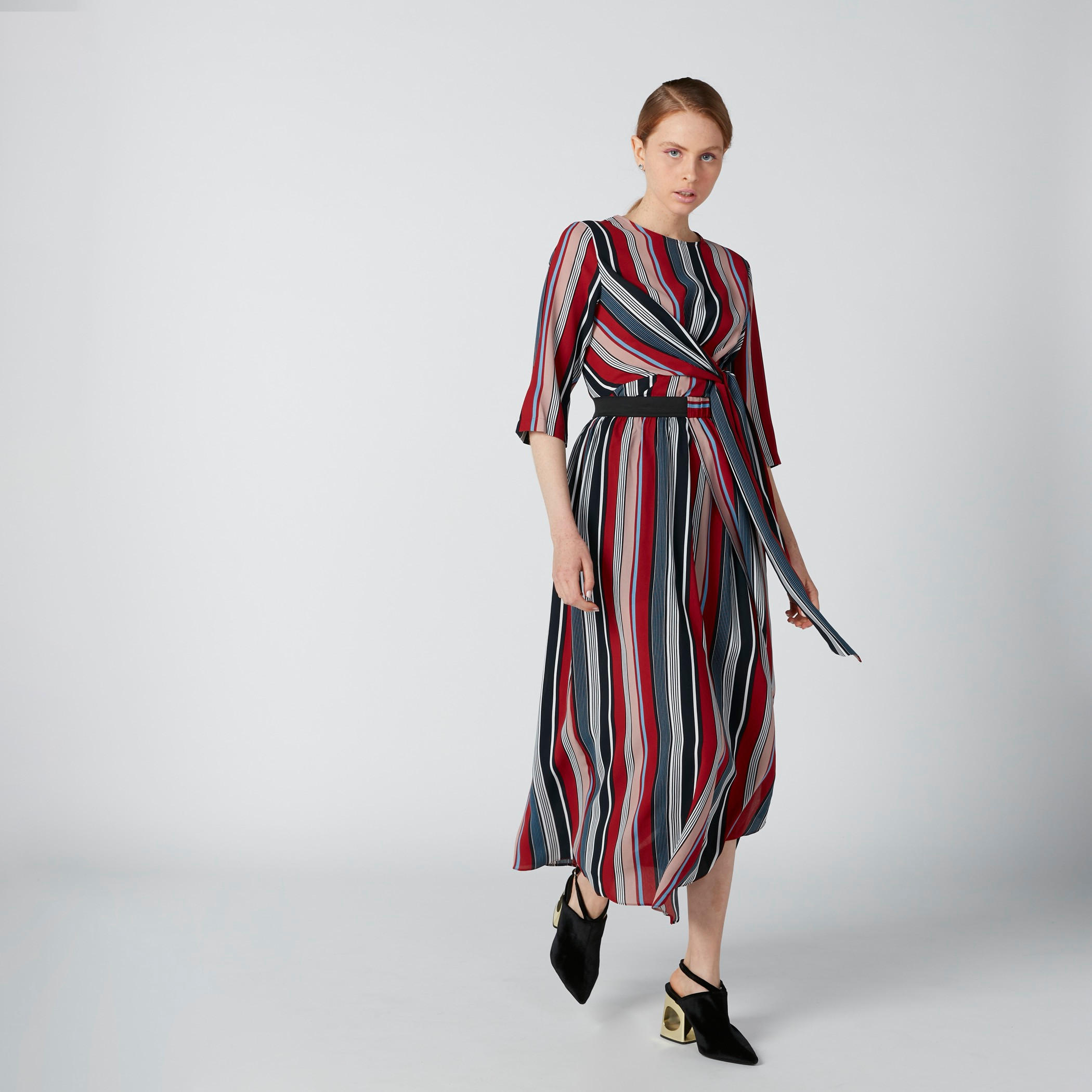 بلوزة مقلّمة بأكمام 3/4 وأربطة-women-clothing-shirtsandblouses-blouses-image-6