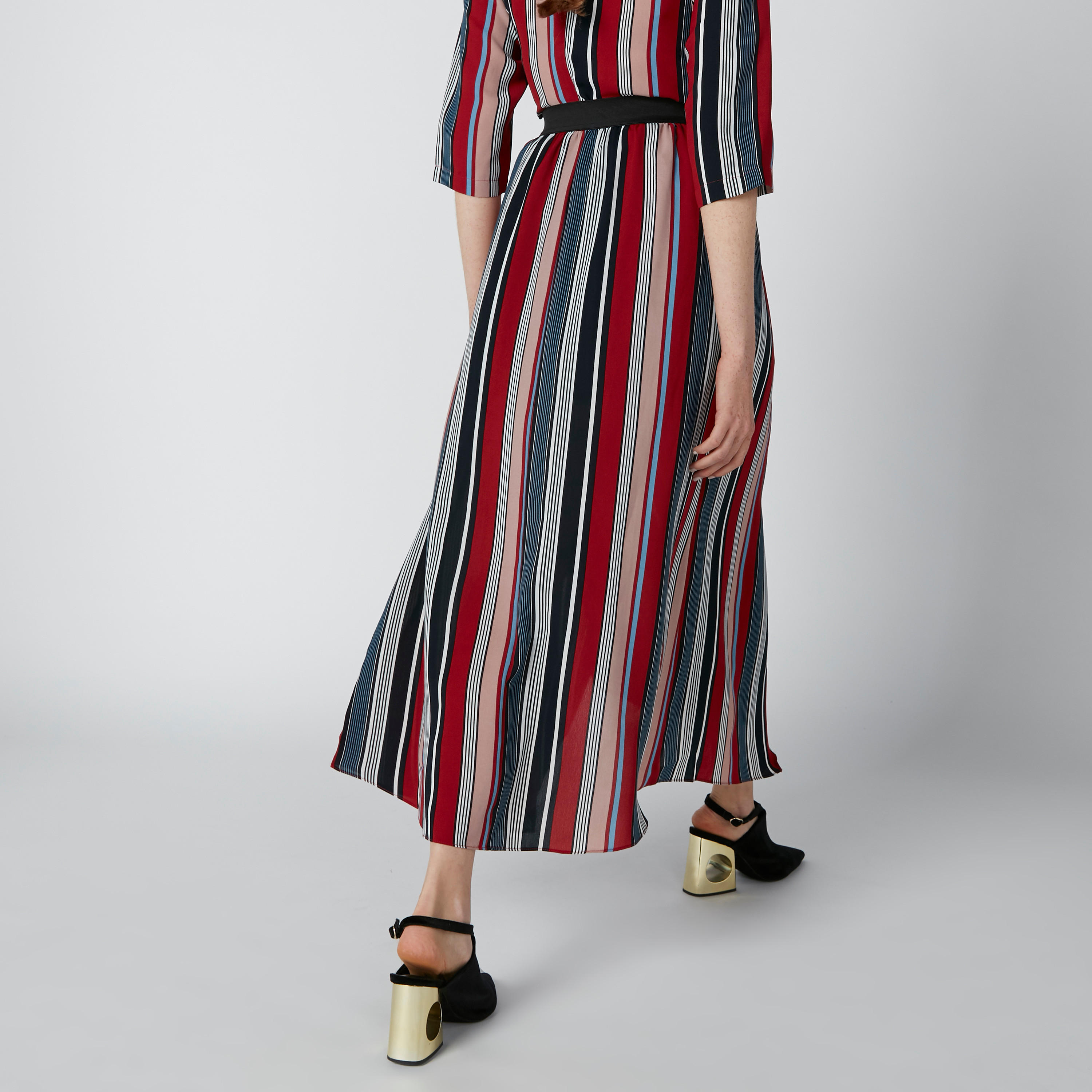 Striped Wrap Style Asymmetric Palazzo-women-clothing-bottoms-trousers-image-1