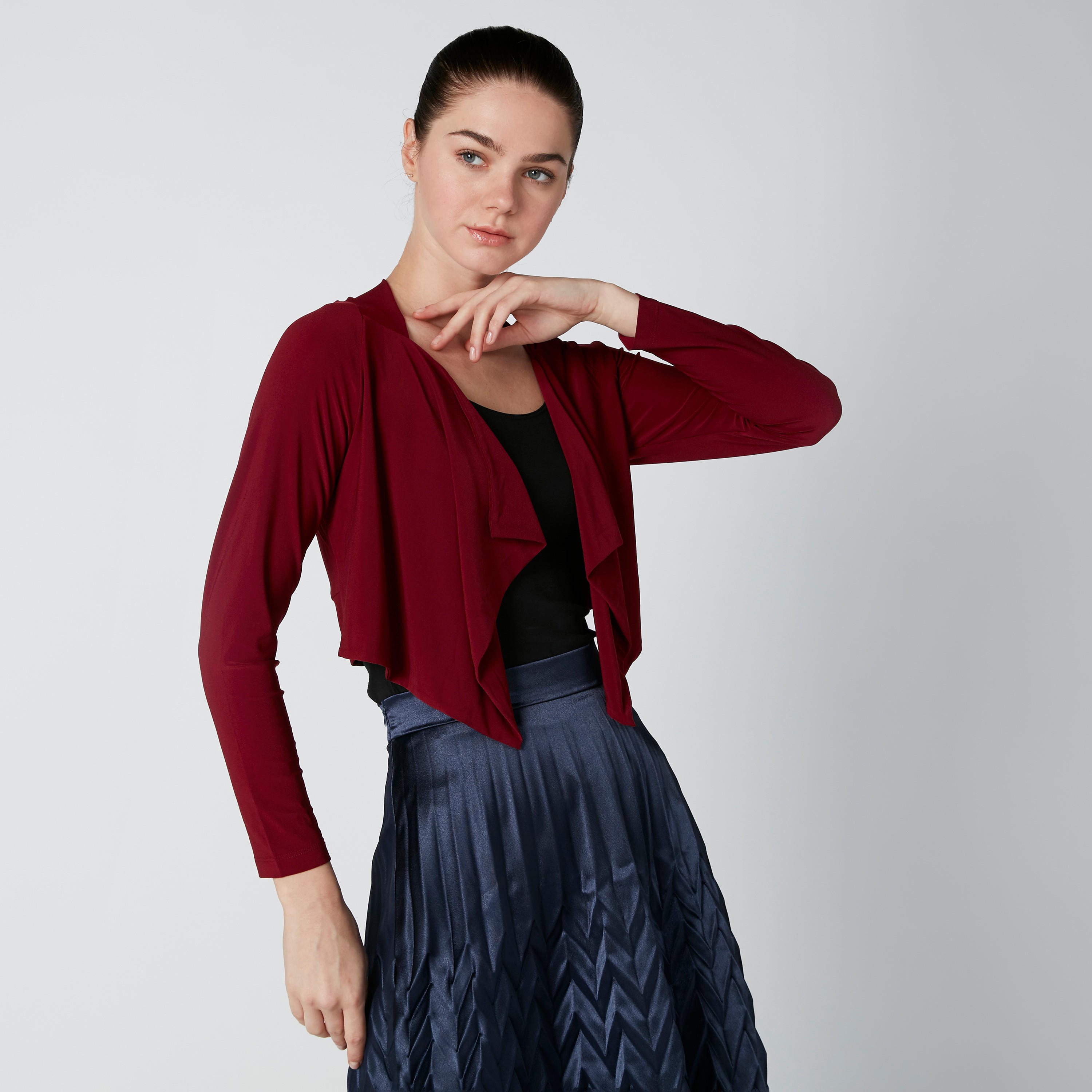 سترة مفتوحة من الأمام بأكمام طويلة-women-winterwear-cardigansandjumpers-cardigans-image-3