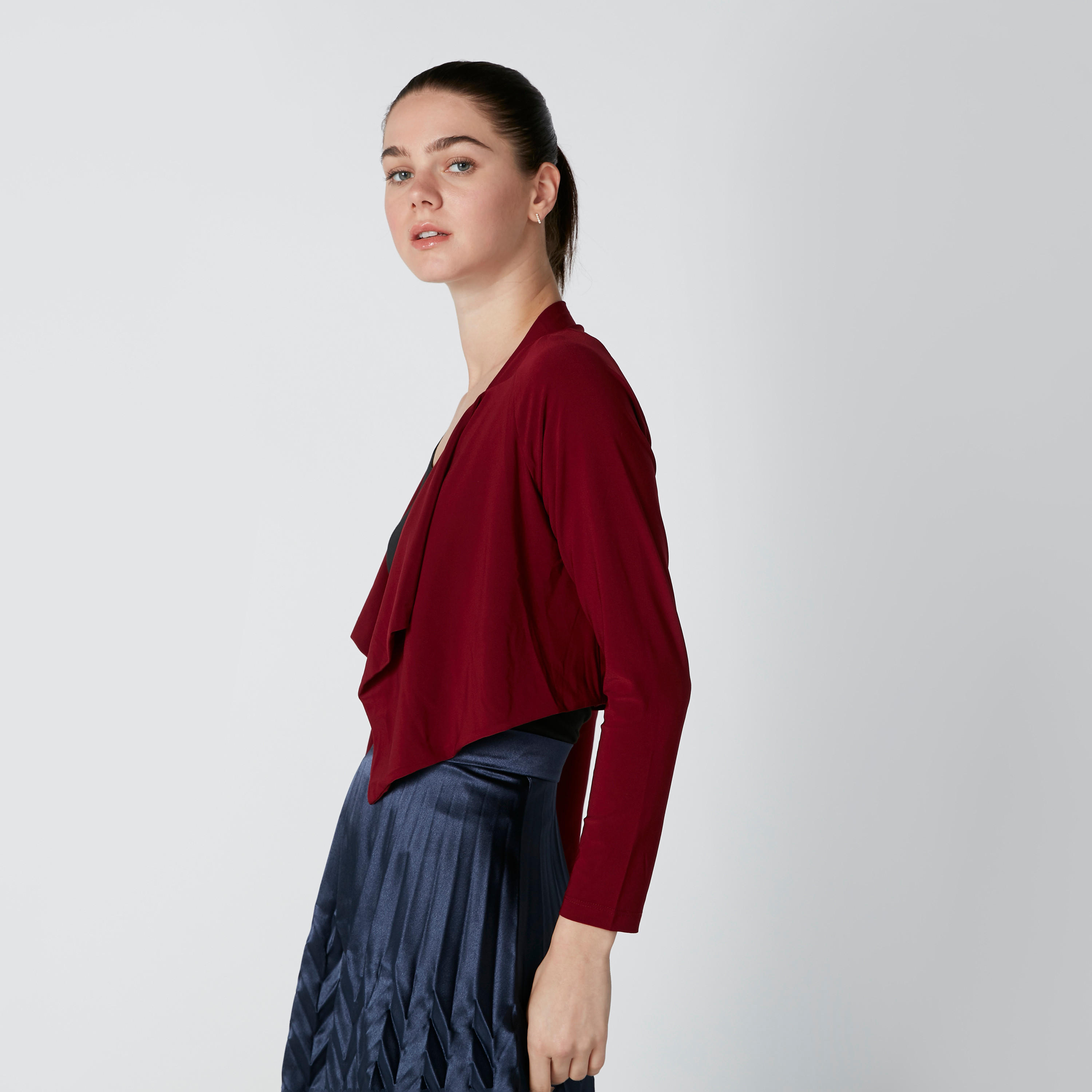 سترة مفتوحة من الأمام بأكمام طويلة-women-winterwear-cardigansandjumpers-cardigans-image-4