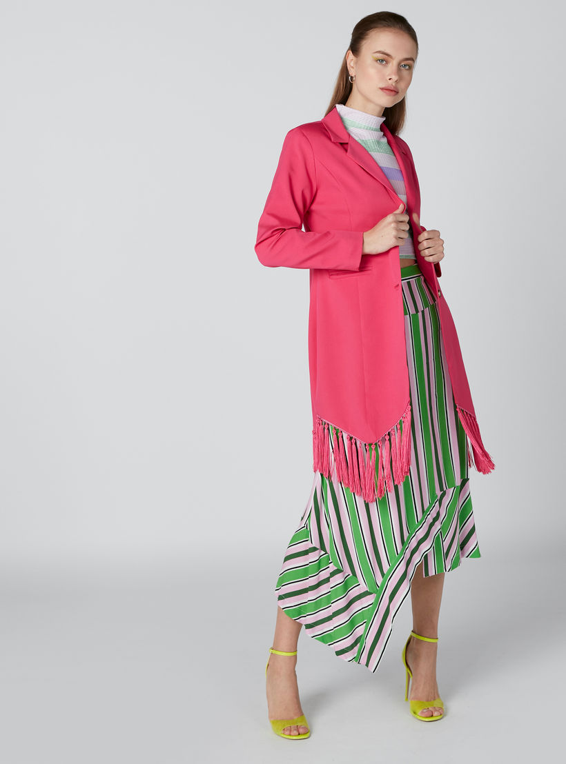 جاكيت بليزر طويل بأكمام طويلة وتفاصيل جيب وشرّابات-women-clothing-coatsandjackets-blazers-image-2