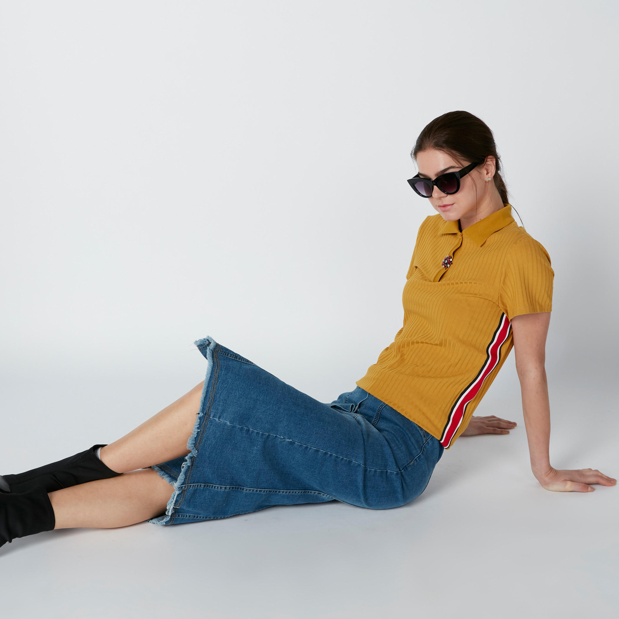 تنورة دينم متوسطة الطول بجيوب-women-clothing-bottoms-skirts-image-4