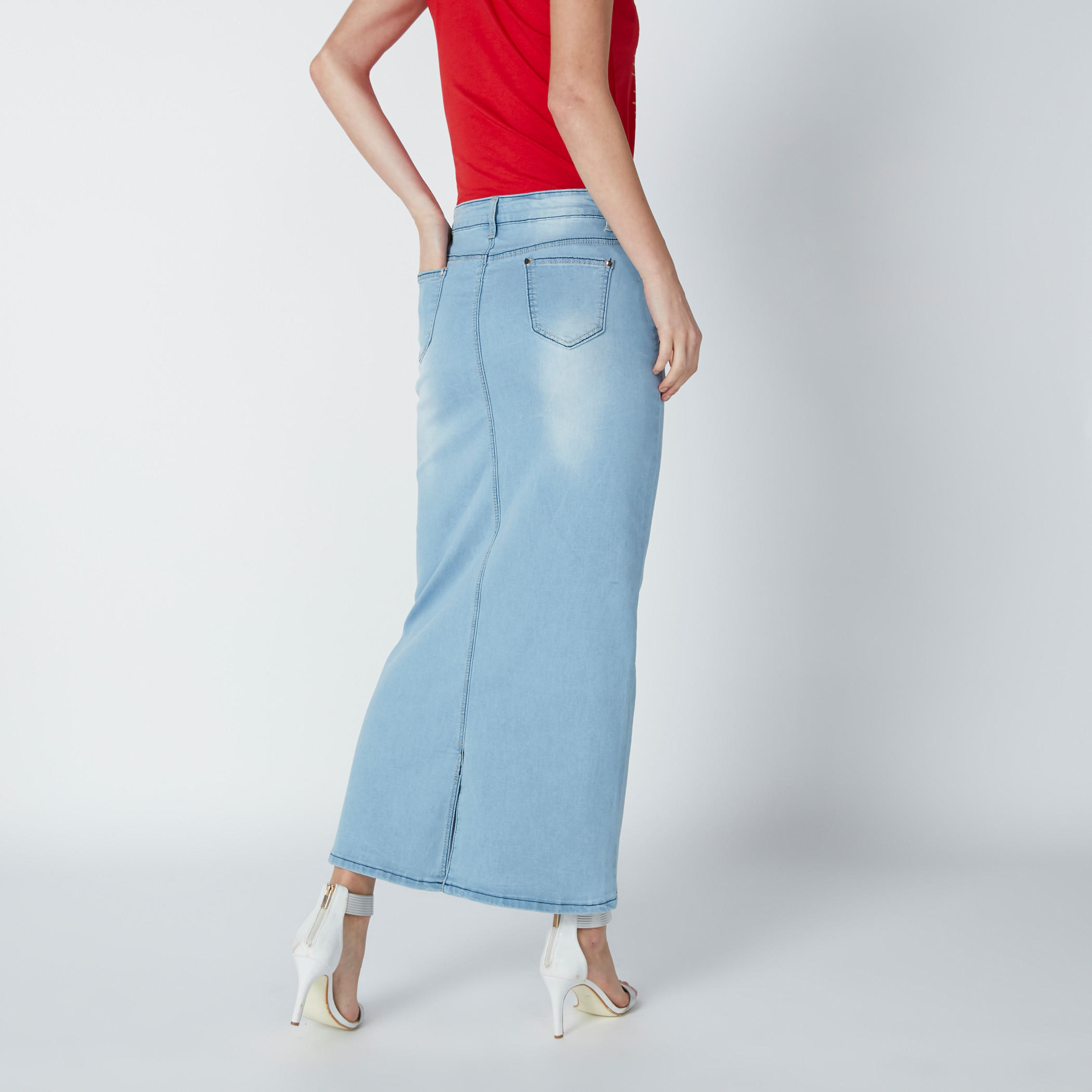 Denim Maxi Skirt with Eyelet and Pocket Detail-women-clothing-bottoms-skirts-image-2