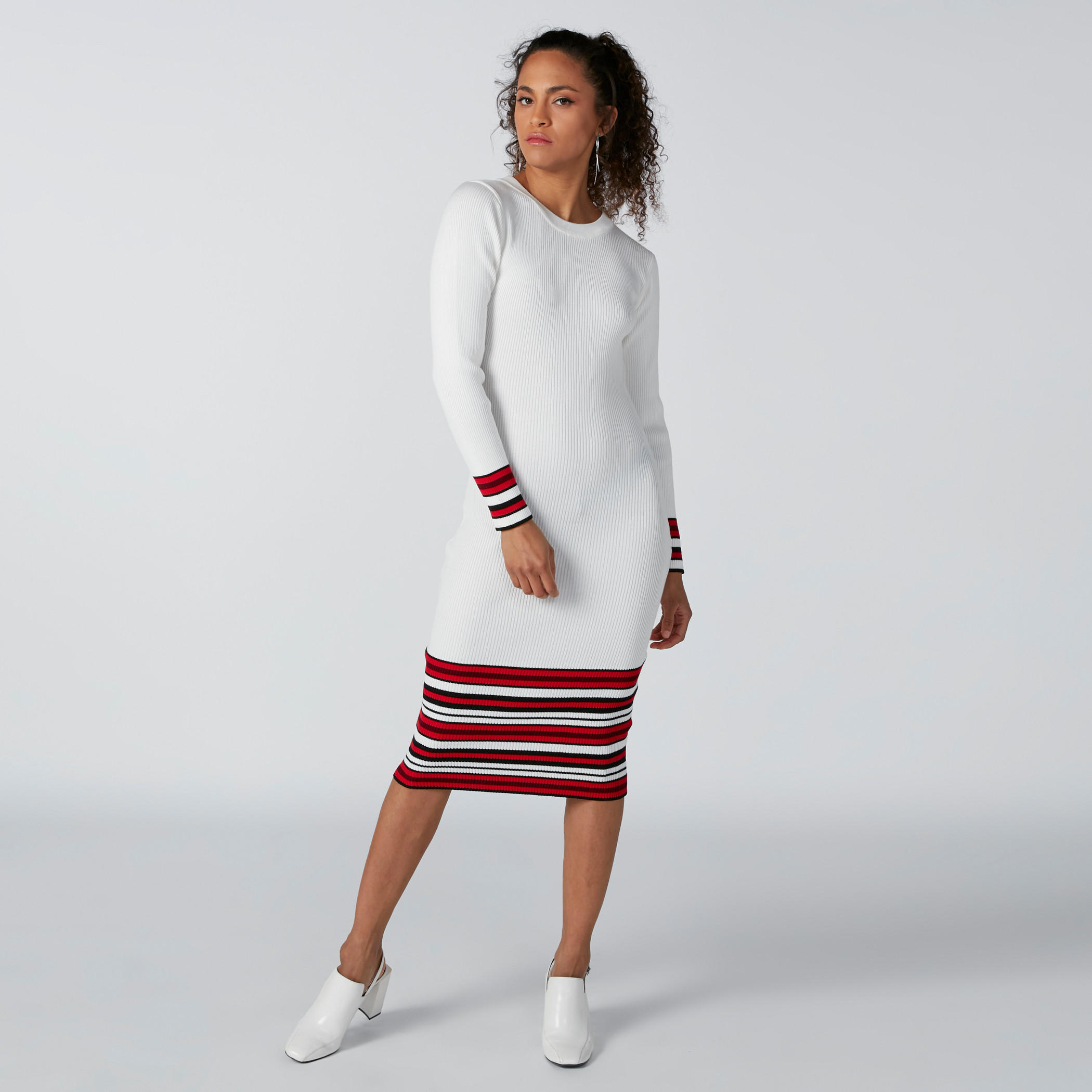 فستان واسع متوسط الطول بأكمام طويلة-women-clothing-dresses-image-5