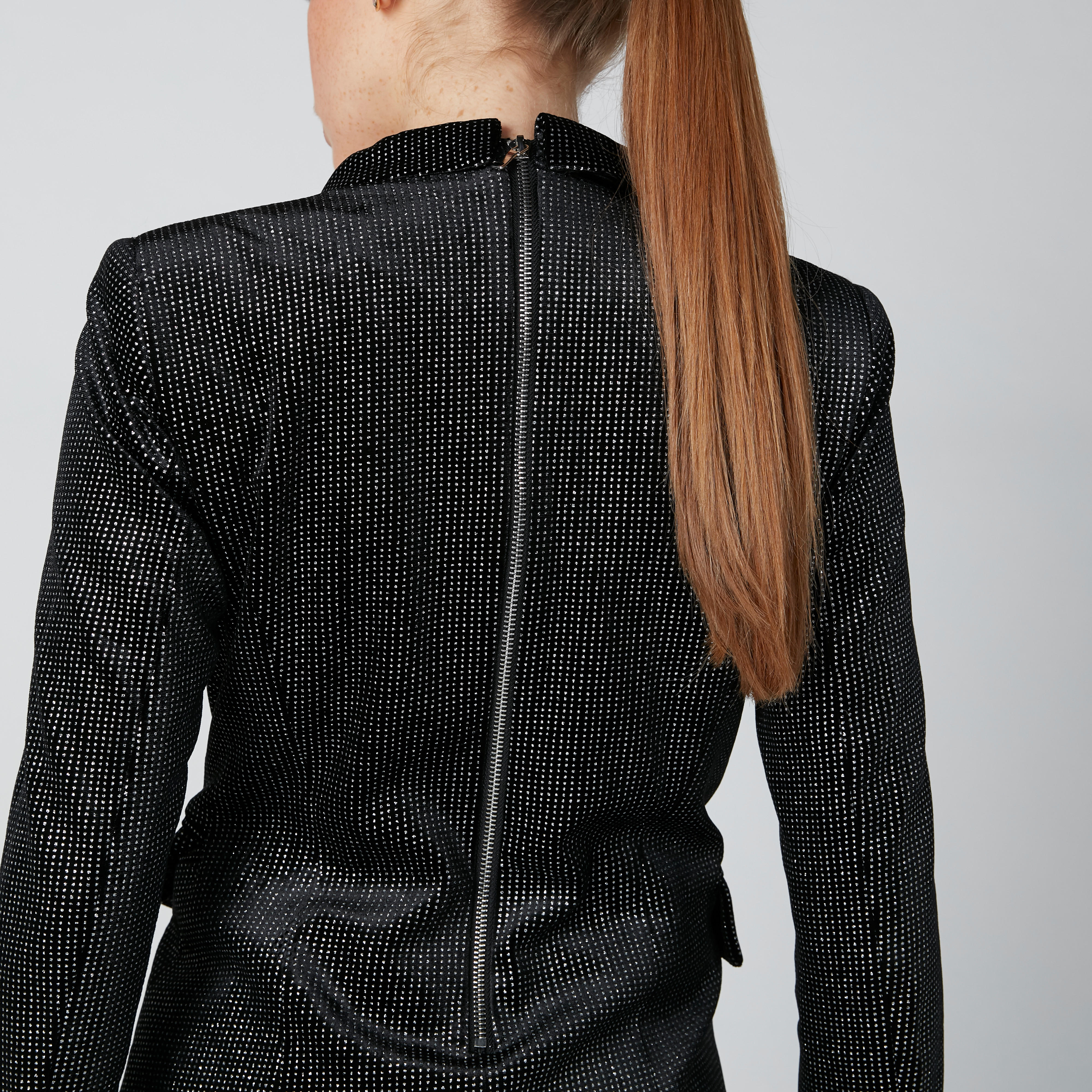 جاكيت بارز الملمس بسحّاب إغلاق من تو إكستريمز-women-winterwear-coatsandjackets-jackets-image-1