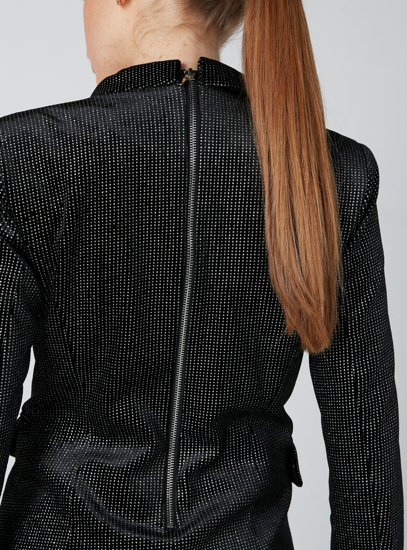 جاكيت بارز الملمس بسحّاب إغلاق من تو إكستريمز-women-winterwear-coatsandjackets-jackets-image-1