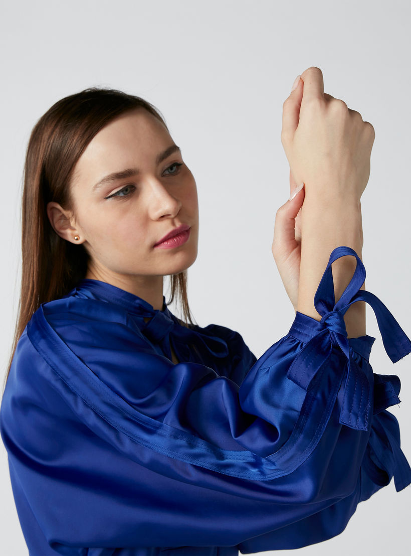 فستان متوسط الطول بأربطة وجيوب وحوّاف غير مستوية-women-clothing-dresses-image-5