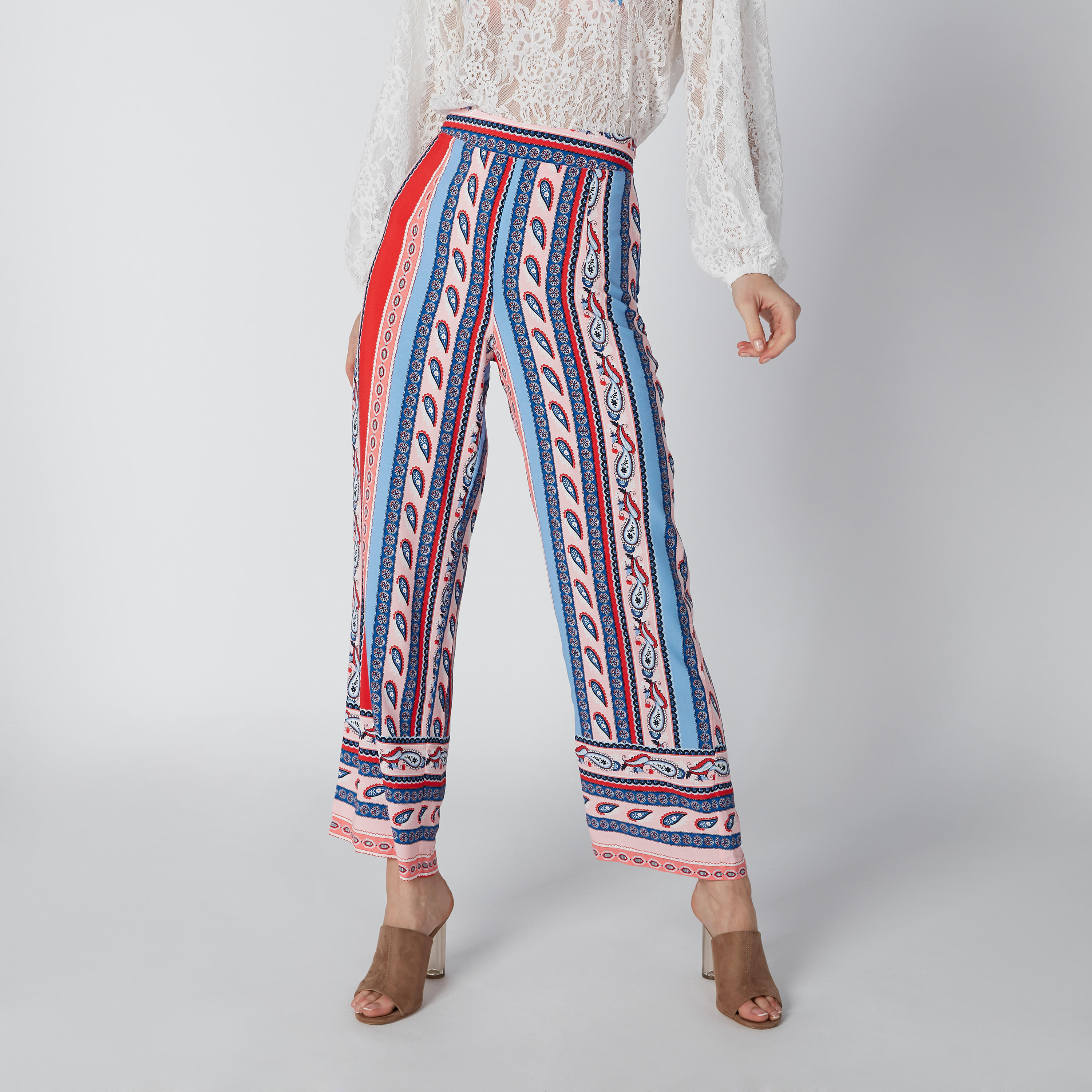 بنطال واسع وطويل بخصر مرن وطبعات-women-clothing-bottoms-trousers-image-3