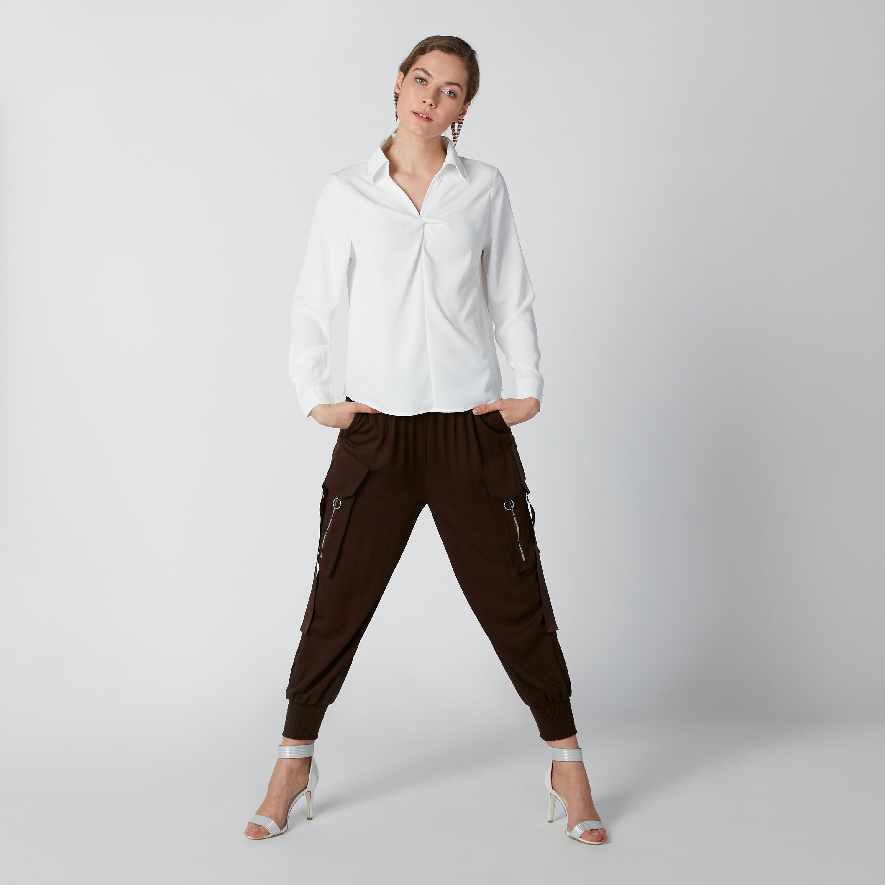 Solid Top with Long Sleeves in Regular Fit-women-clothing-shirtsandblouses-blouses-image-1