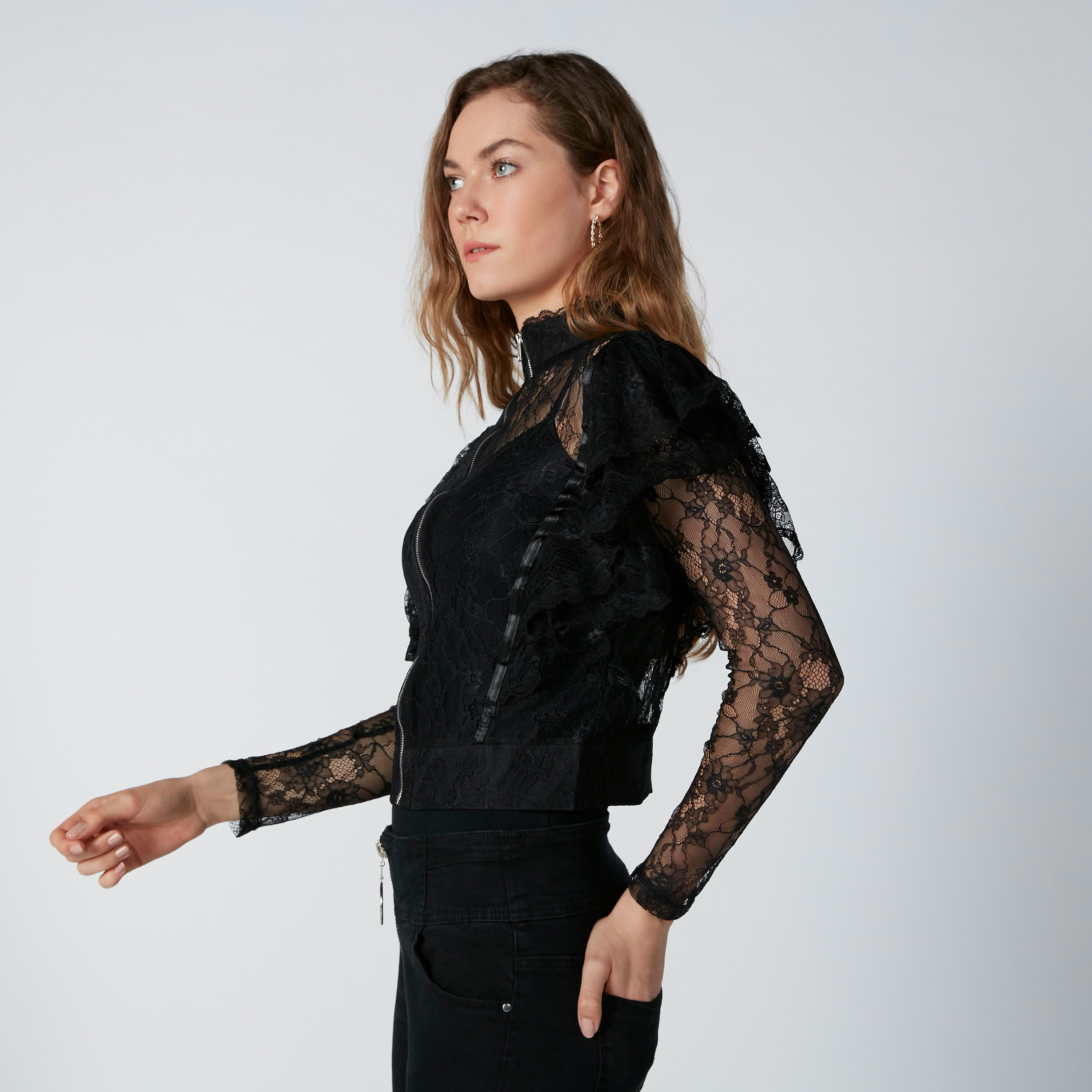 بلوزة دانتيل بأكمام طويلة وسحاب إغلاق-women-clothing-shirtsandblouses-blouses-image-3