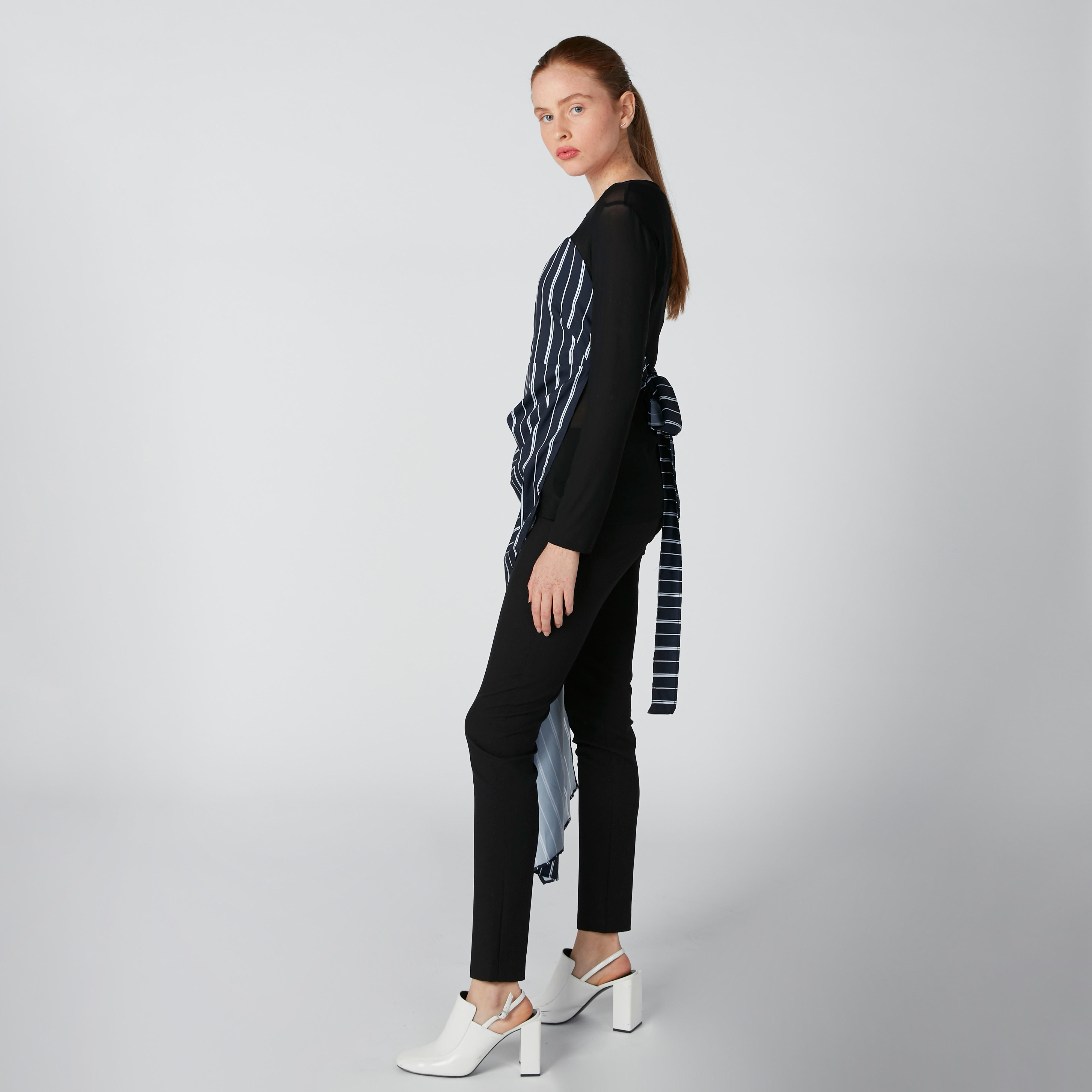 بلوزة طويلة مقلّمة بأكمام طويلة وأربطة-women-clothing-shirtsandblouses-blouses-image-5
