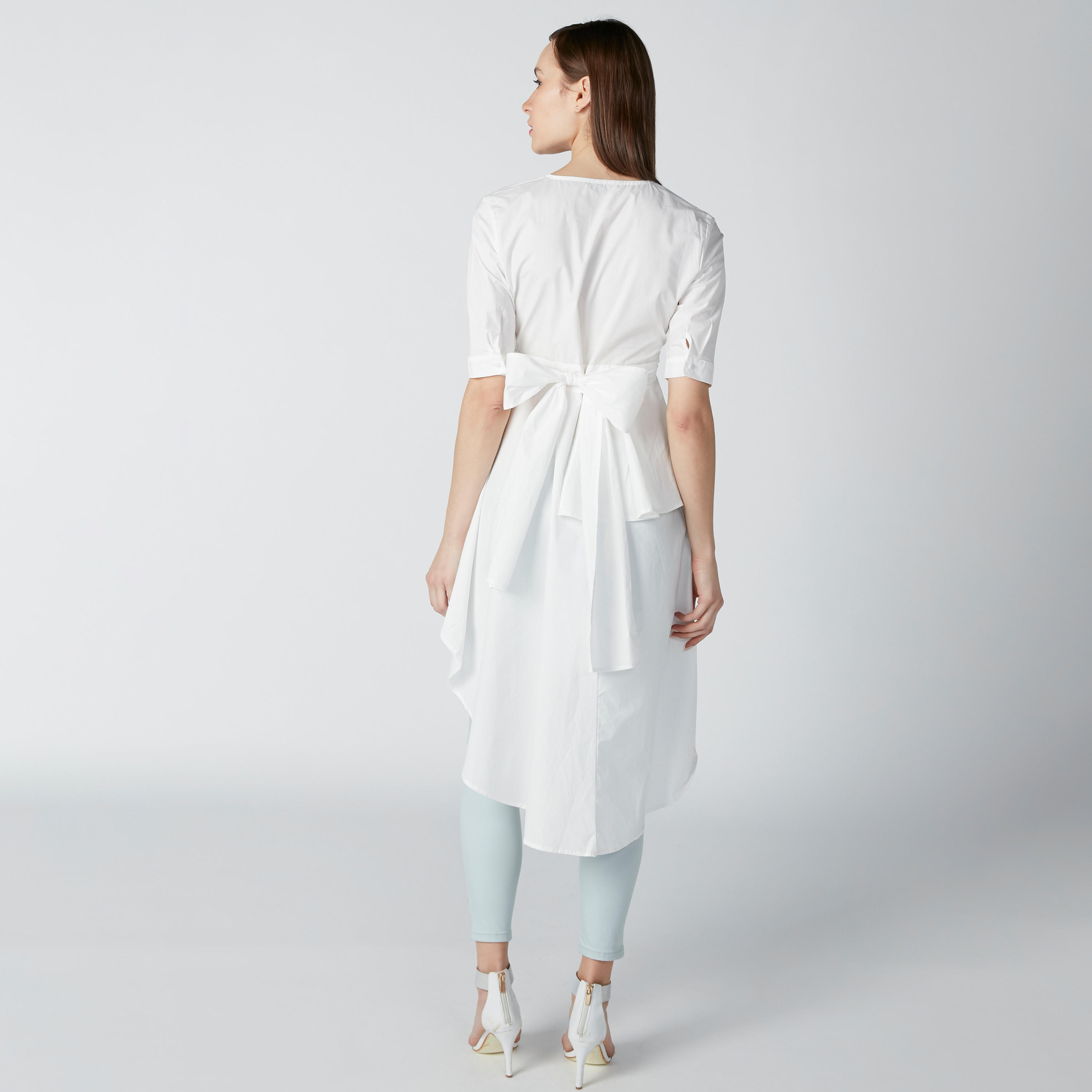 بلوزة بأكمام قصيرة وحوّاف غير مستوية وفيونكة-women-clothing-shirtsandblouses-blouses-image-2