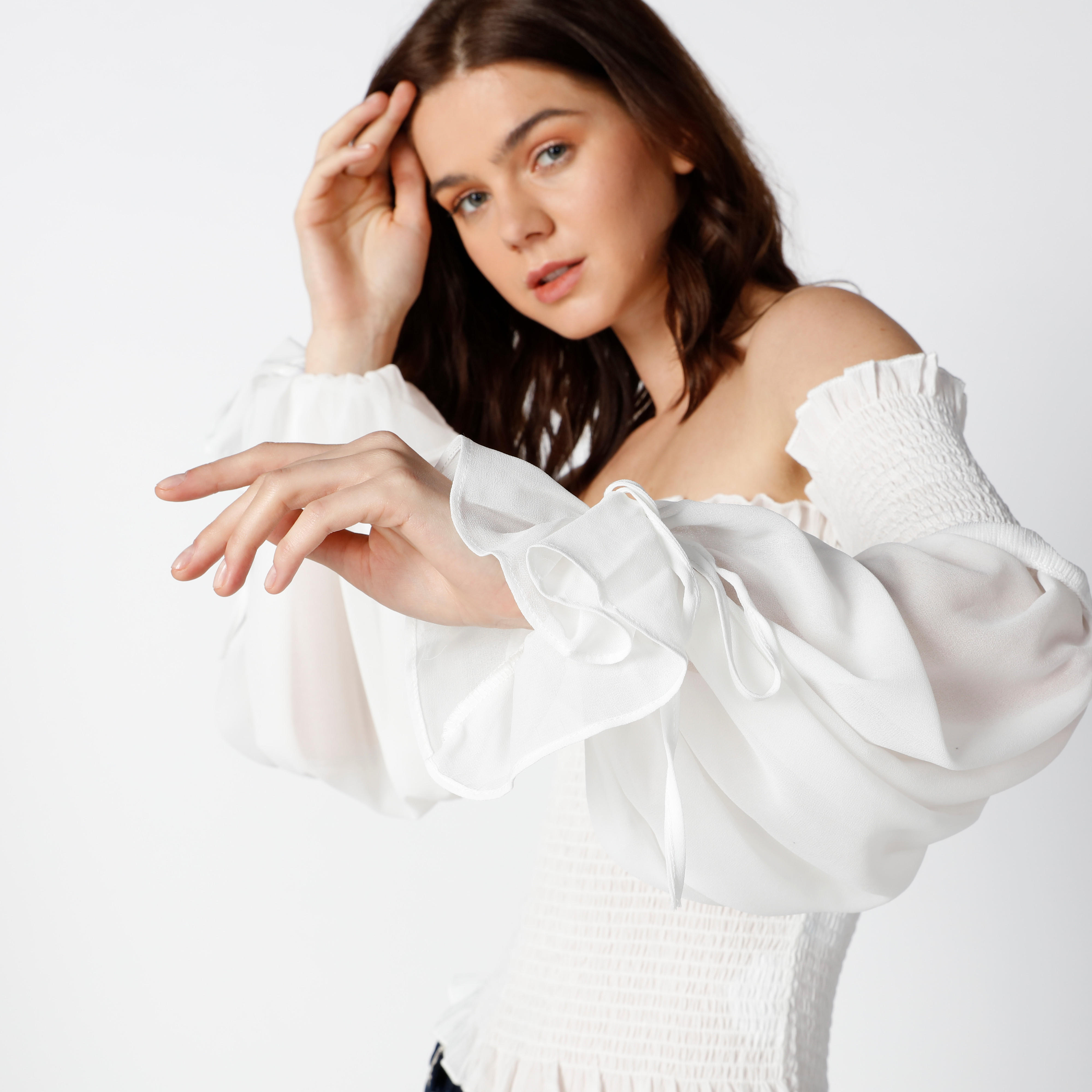 بلوزة مكشوفة الأكتاف بأكمام طويلة ودرزات-women-clothing-shirtsandblouses-blouses-image-5