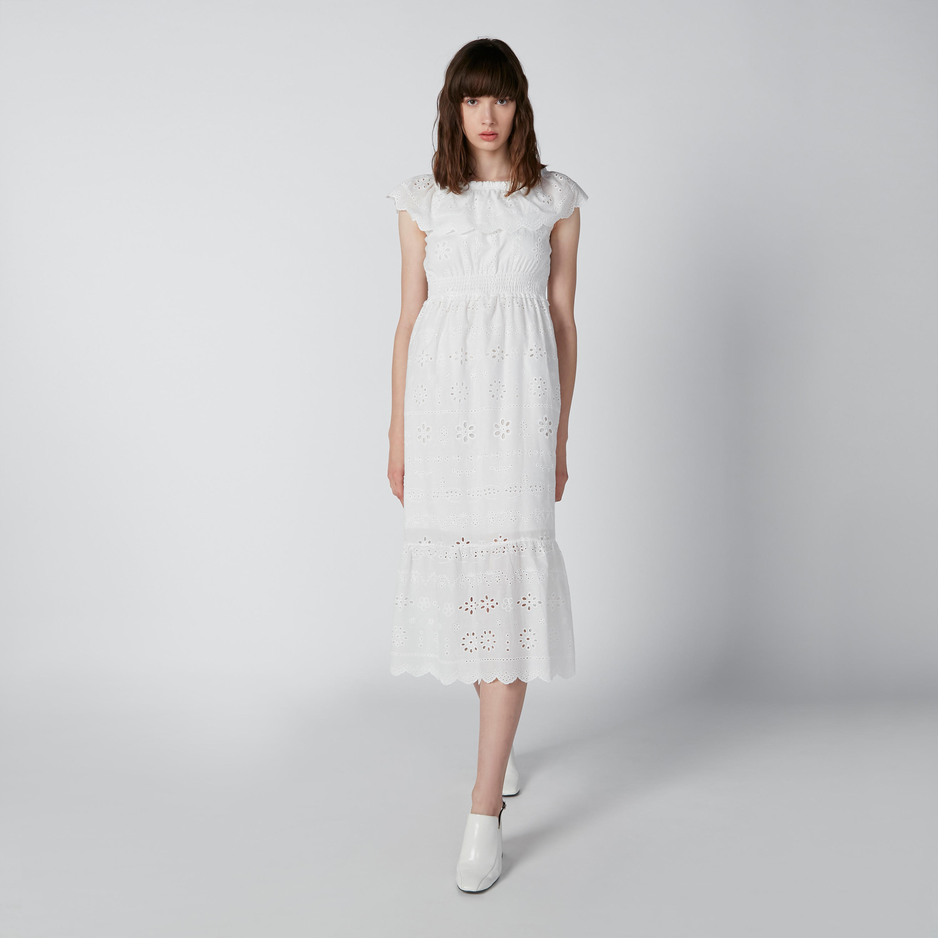 فستان شيفلي متوسط الطول بأكتاف مكشوفة ودرزات-women-clothing-dresses-image-4
