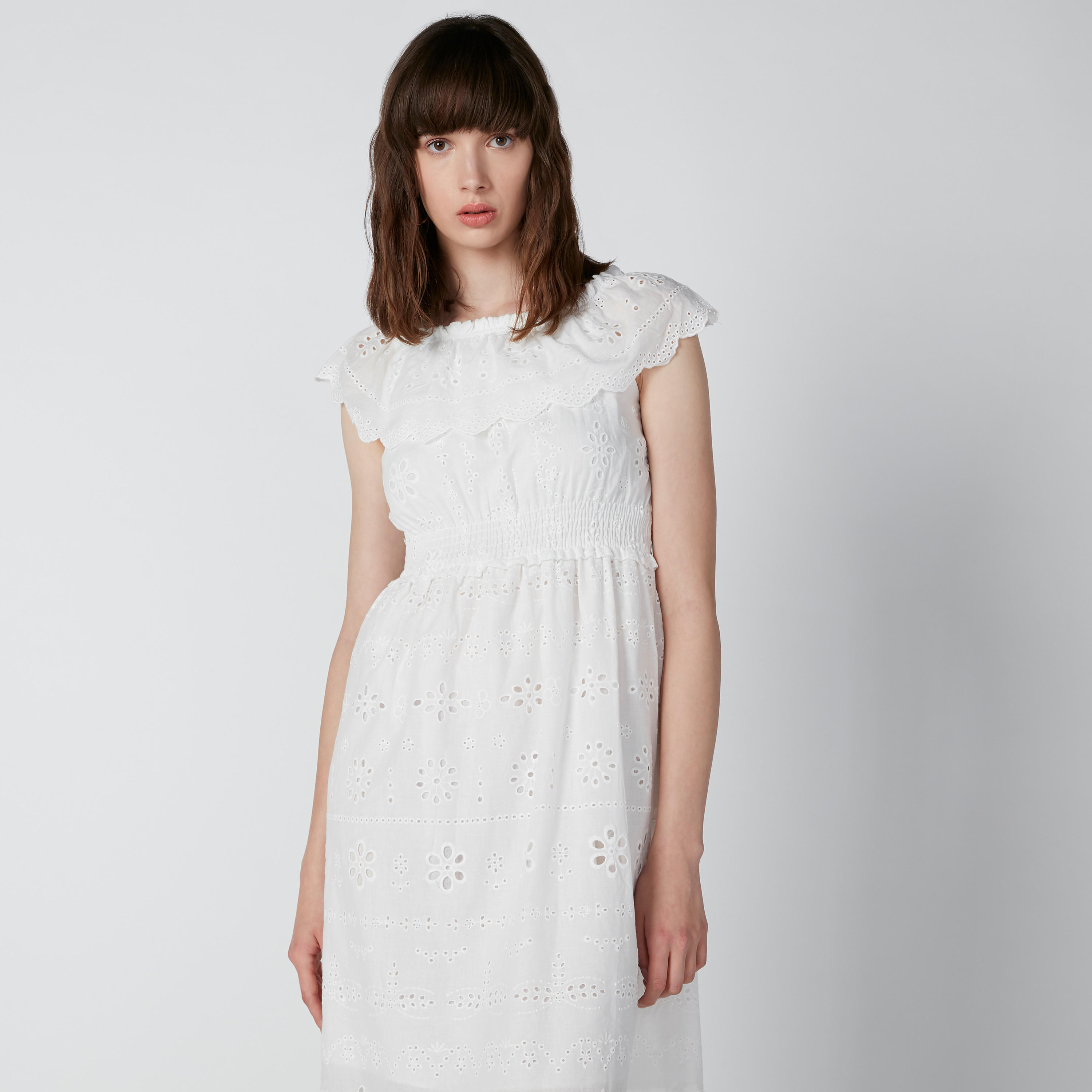 فستان شيفلي متوسط الطول بأكتاف مكشوفة ودرزات-women-clothing-dresses-image-5