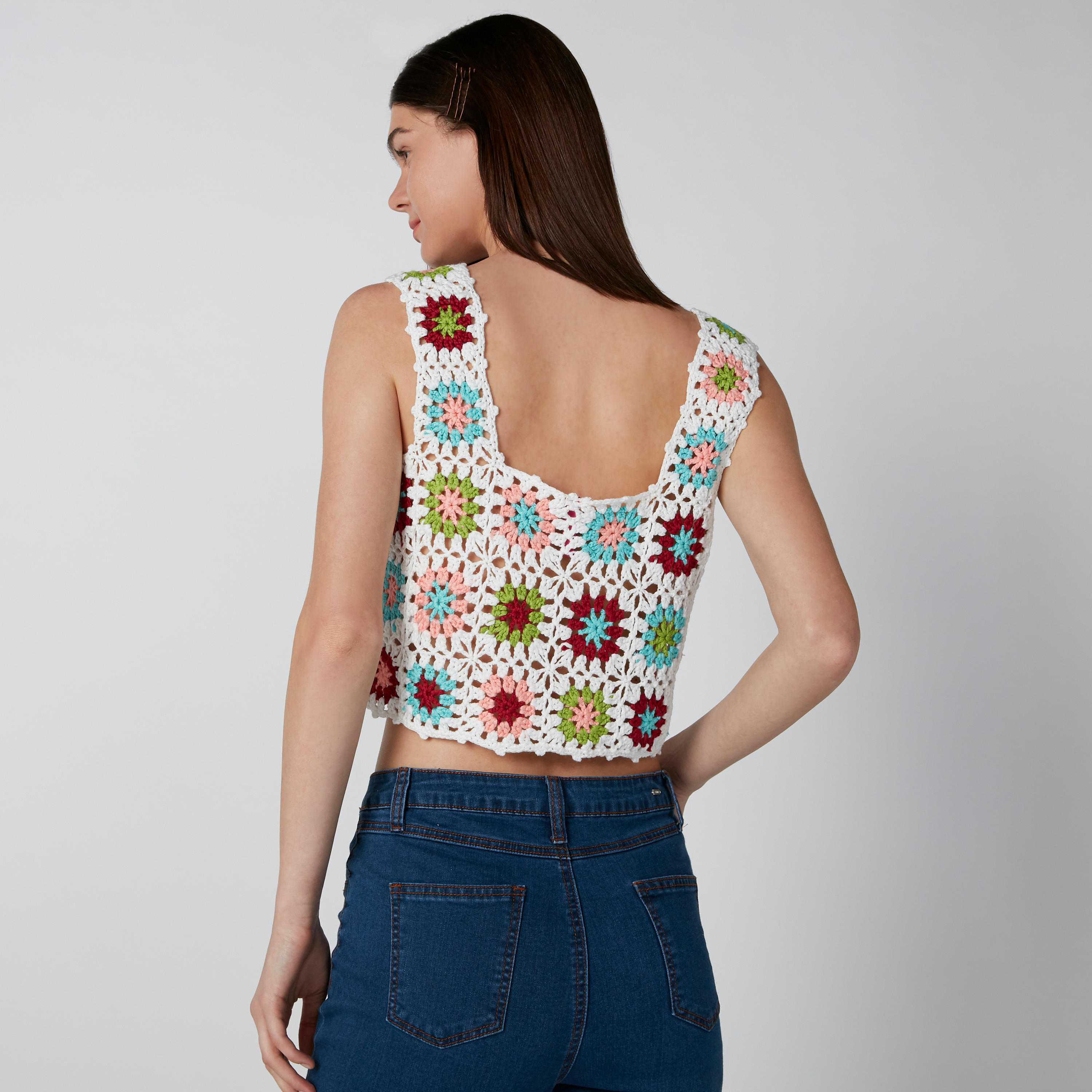 Textured Sleeveless Beachwear Top-women-clothing-tshirts-image-2