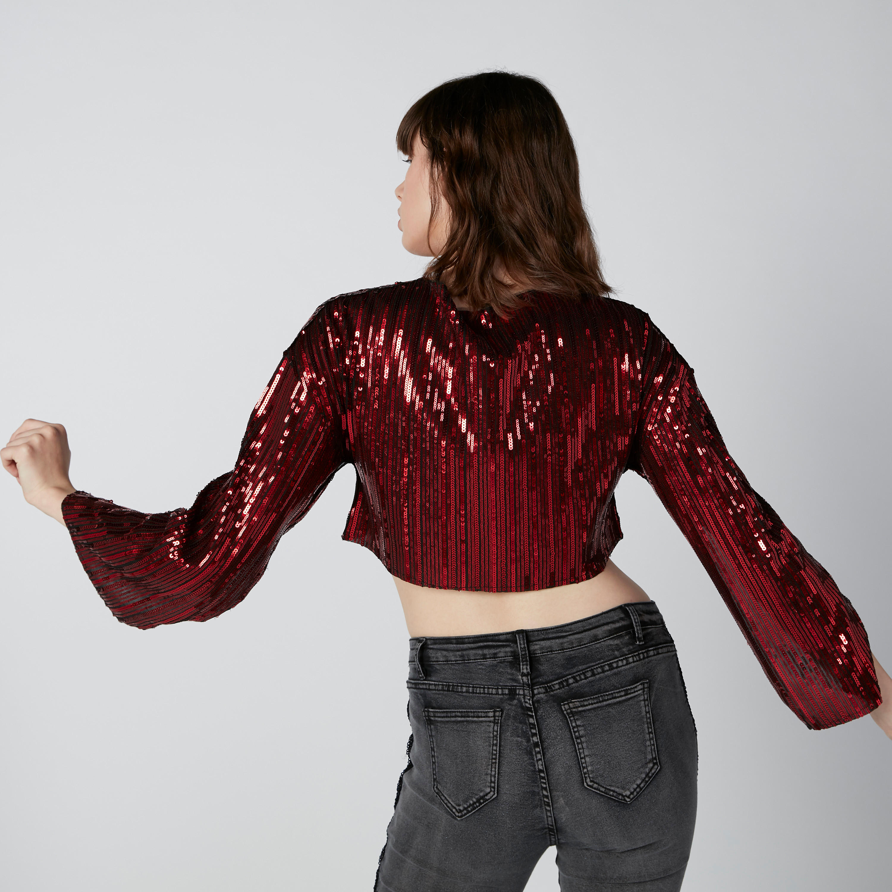 بلوزة مزينة بأكمام واسعة-women-clothing-shirtsandblouses-blouses-image-3