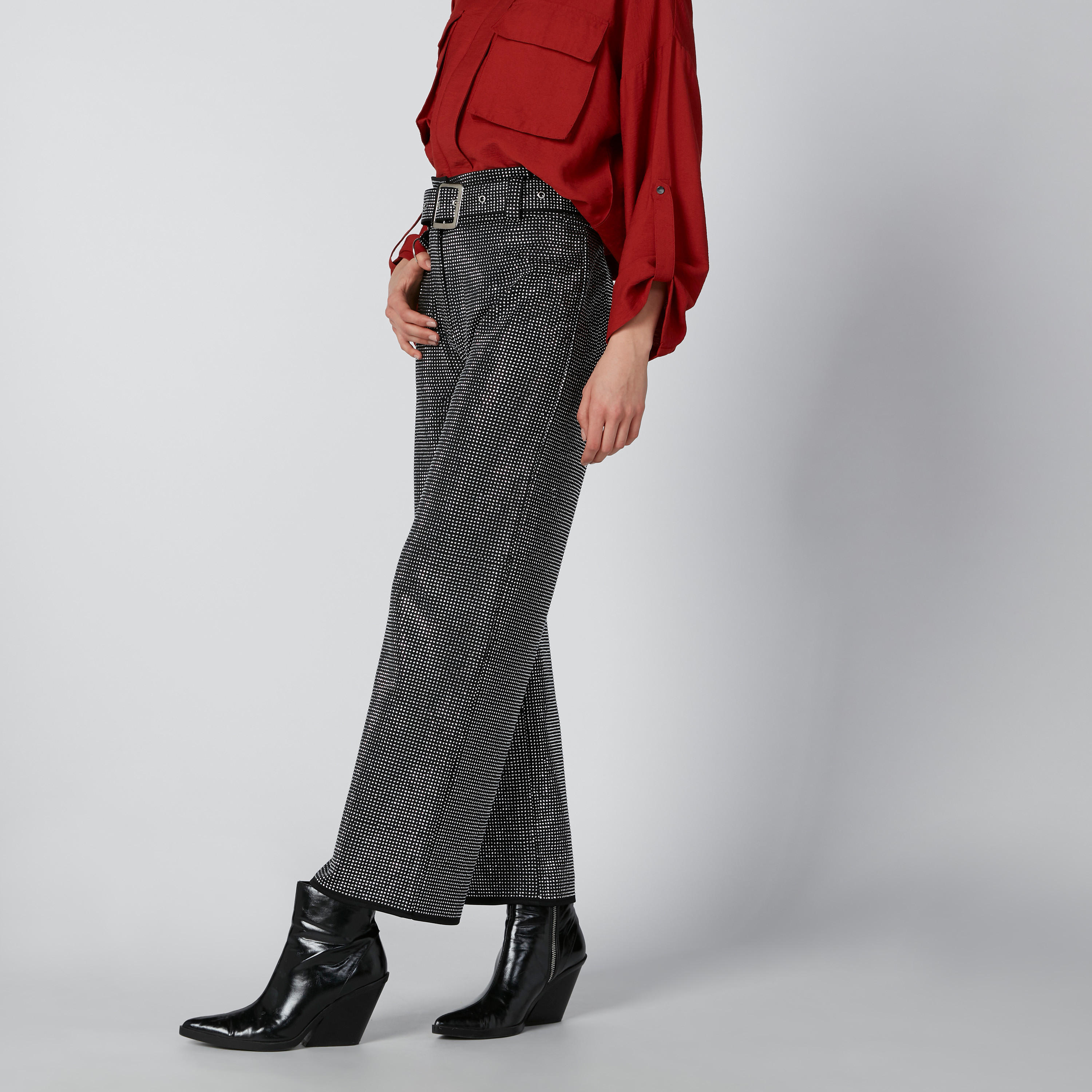 بنطال بالازو بخصر متوسط الارتفاع-women-clothing-bottoms-trousers-image-2